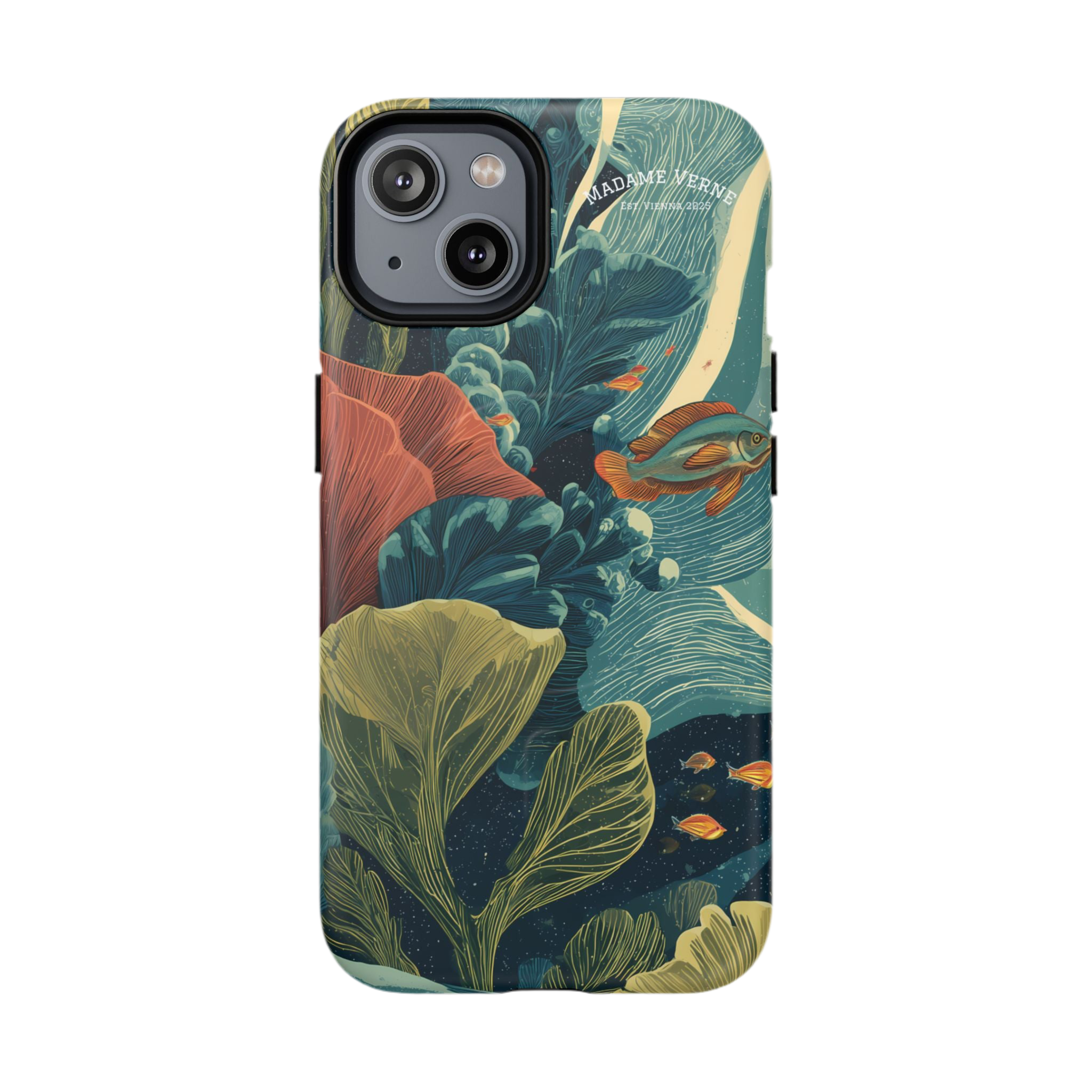 Maison Verne MagSafe iPhone-Schutzhülle "Celestial Reef" - Cosmic Botanicals No. 66