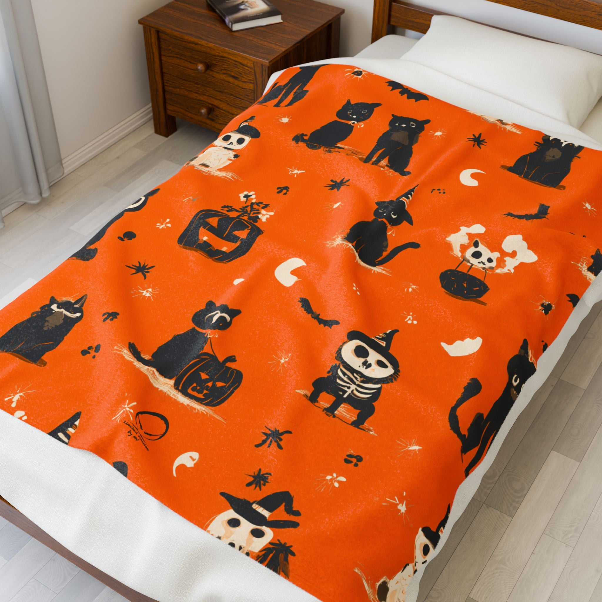 Maison Verne Halloween Ltd. Edition Velours-Kuscheldecke - 🎃👻 Wicked Elegance No. 82 👻🎃