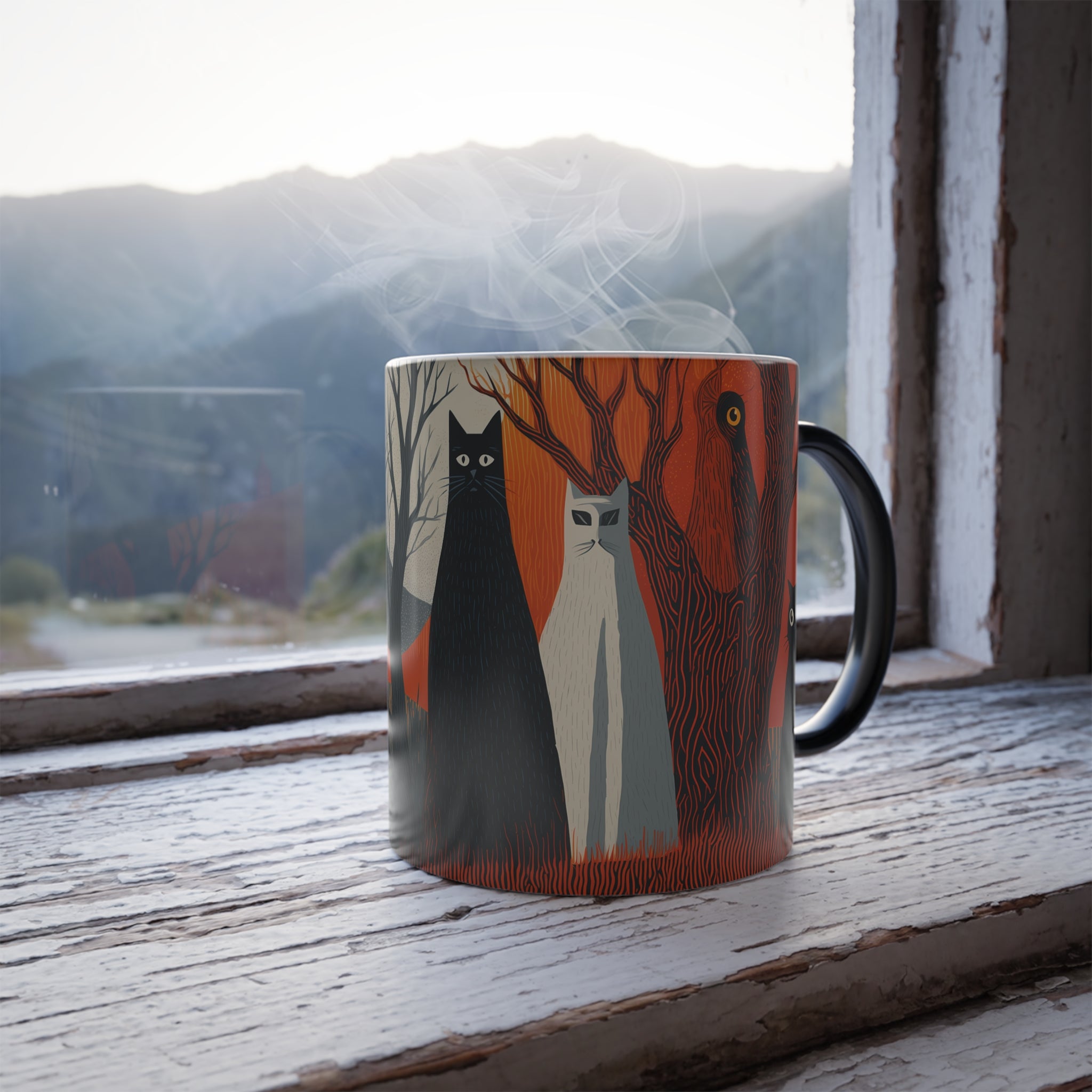 Maison Verne Halloween Ltd. Edition Zaubertasse "Silent Guardians" - - 🎃👻 Wicked Elegance No. 45 👻🎃