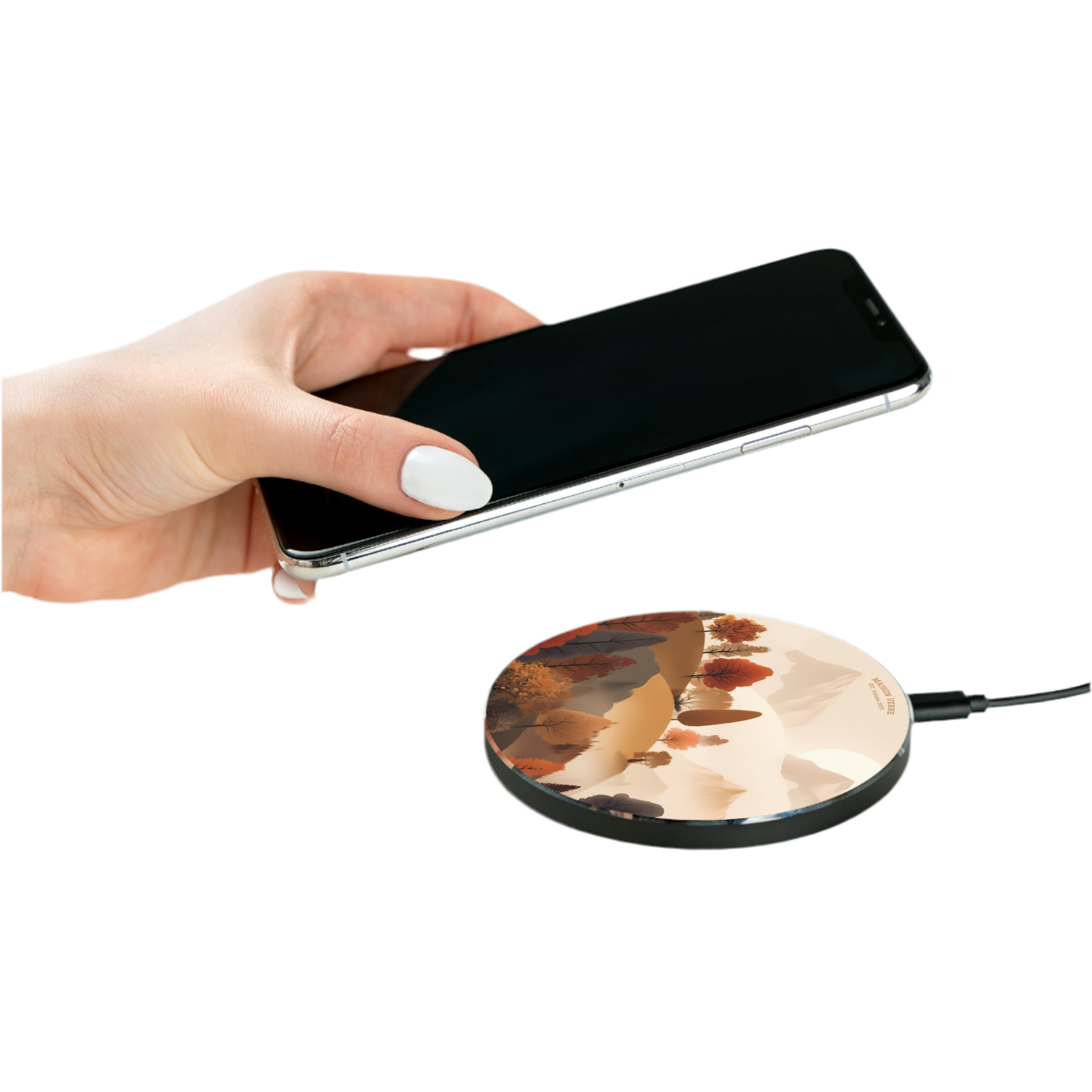 Maison Verne Wireless Charger "Whispers of Autumn Light" - Golden Autumn No. 13