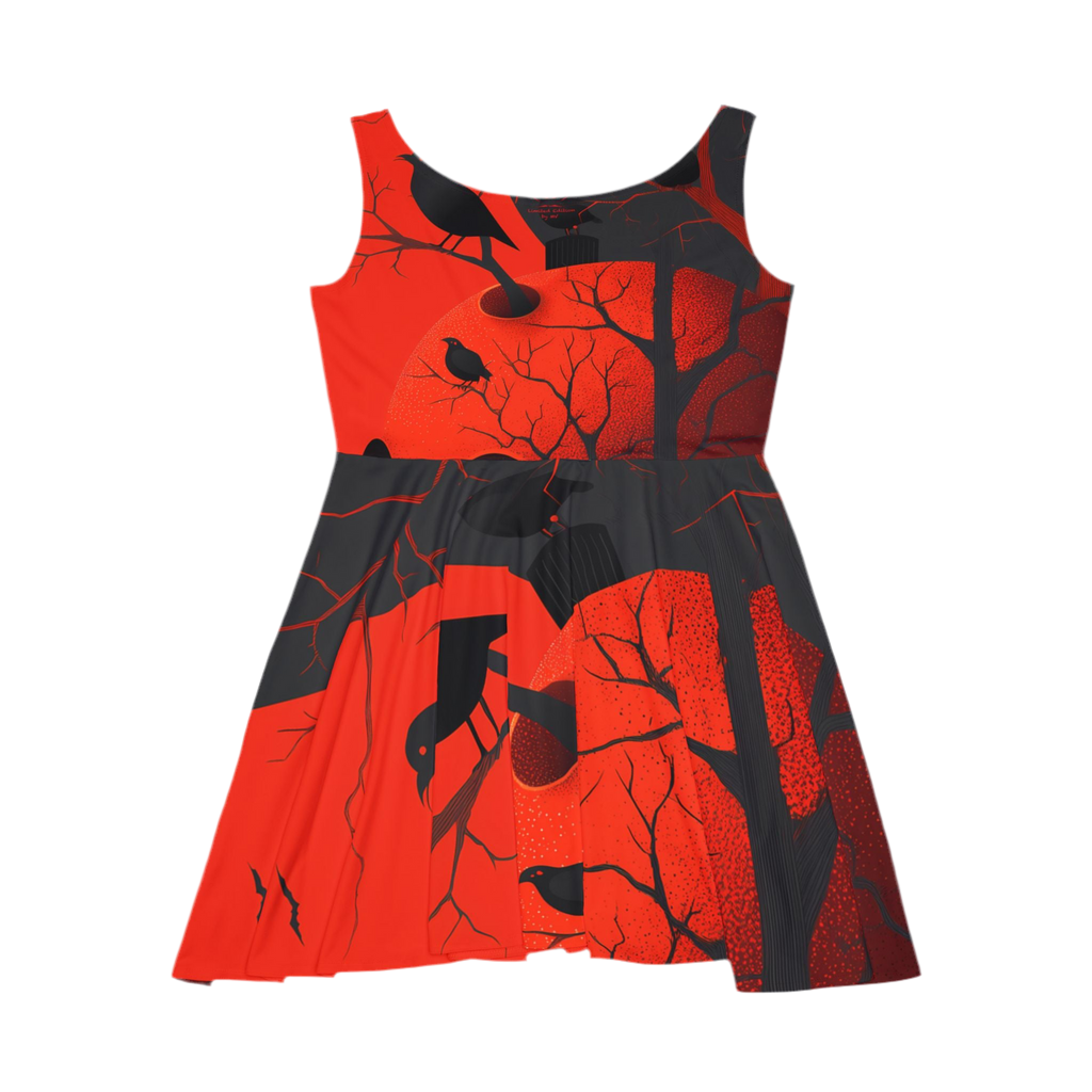 Maison Verne Halloween Ltd. Edition Skater Kleid "Ravens Reign" - 🎃👻 Wicked Elegance No. 61 👻🎃