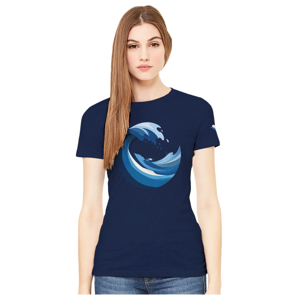 Women's T-shirt “Blue Wave” - Opal Depths No. 19 (EU)