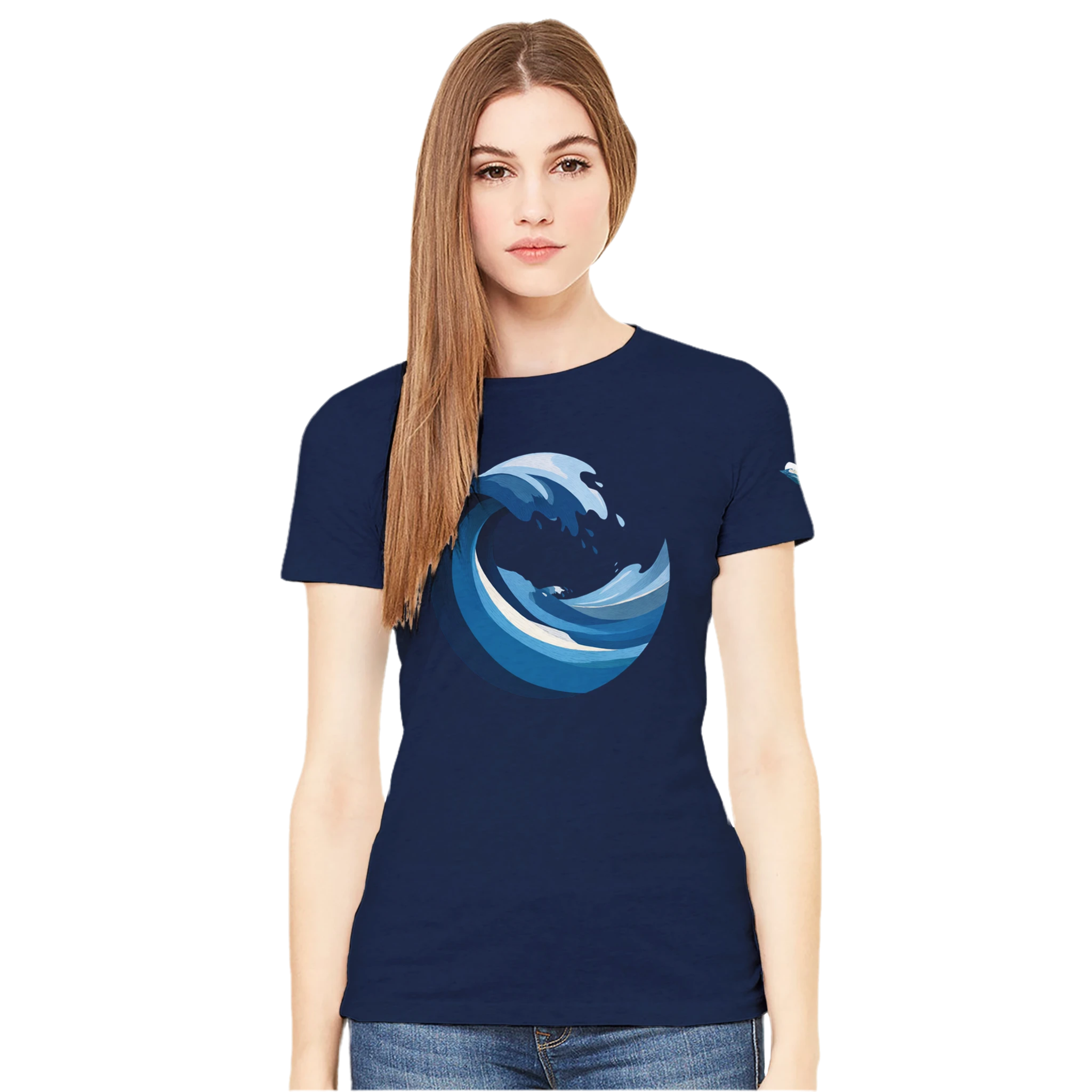 Women's T-shirt “Blue Wave” - Opal Depths No. 19 (EU)