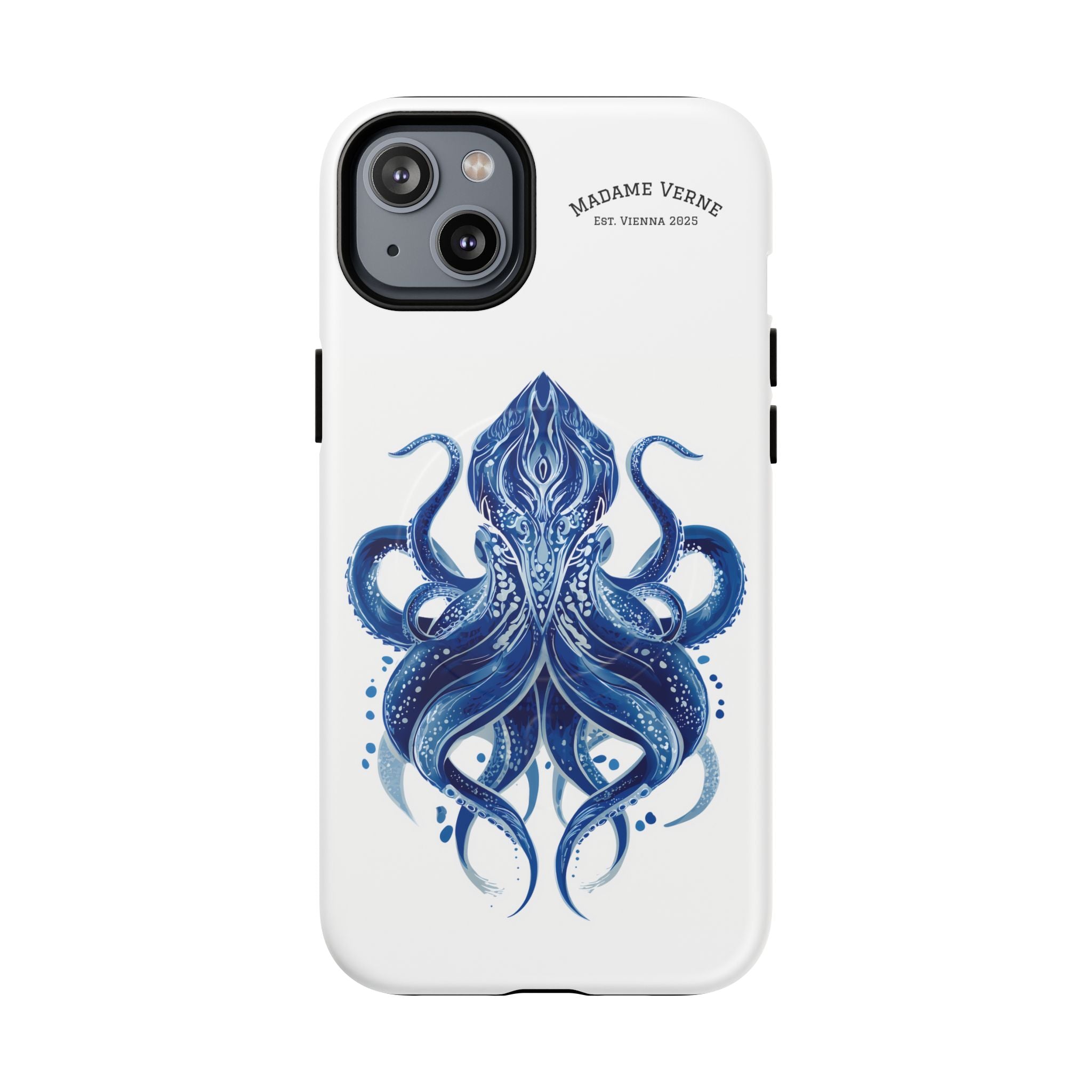 MagSafe iPhone Case "Deep Blue Bloom" - Opal Depths No. 32