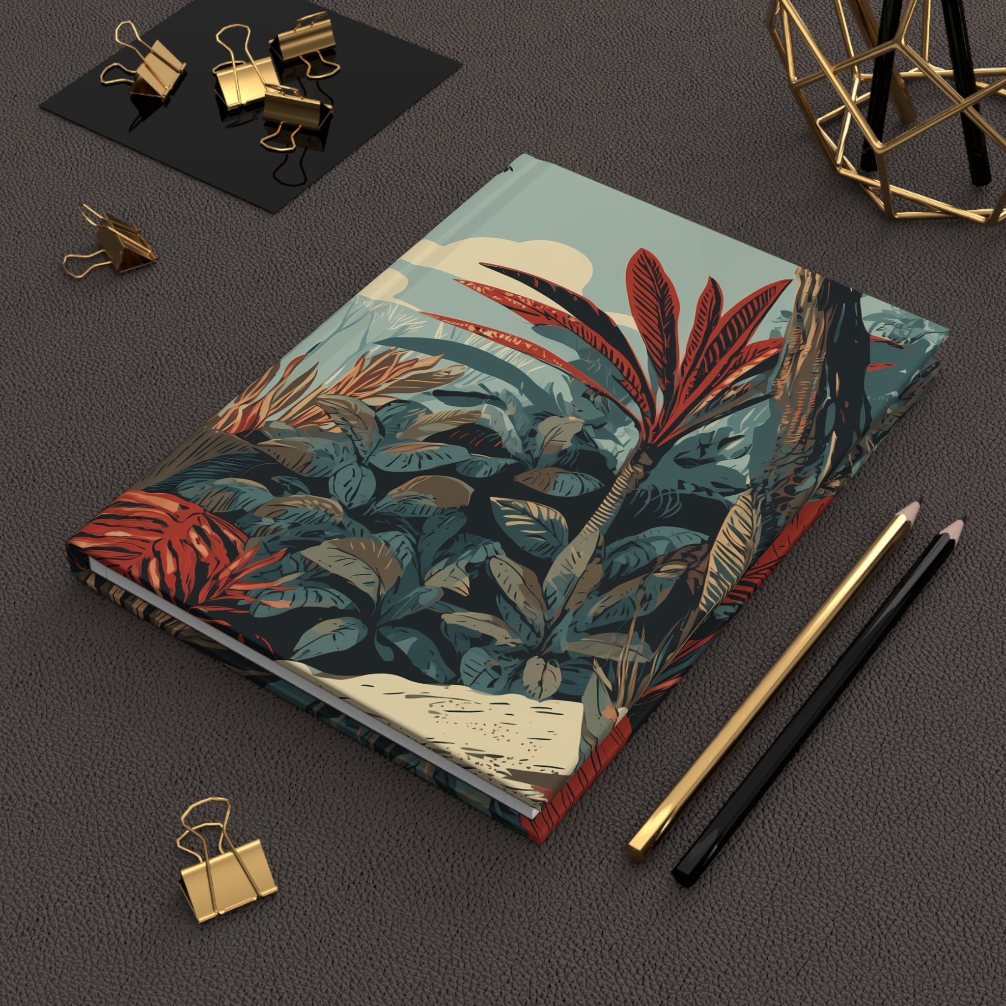 Hardcover Journal "Crimson Canopy" - Wilderness Whisper No. 67