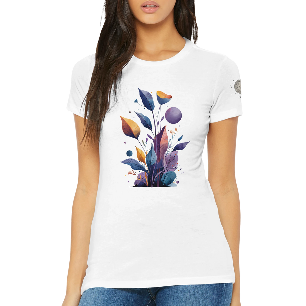 Dames T-shirt "Celestial Bloom" - Cosmic Botanicals nr. 30 (EU)