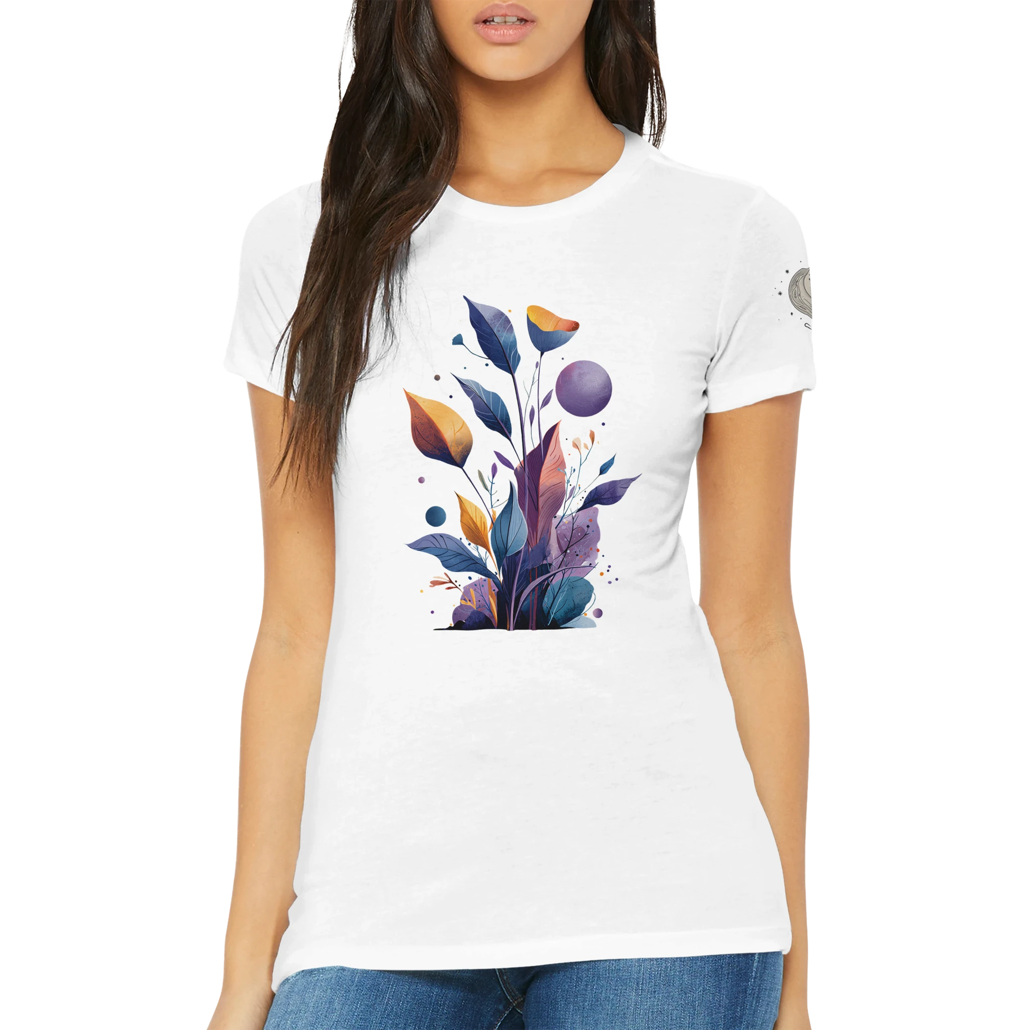 Dames T-shirt "Celestial Bloom" - Cosmic Botanicals nr. 30 (EU)