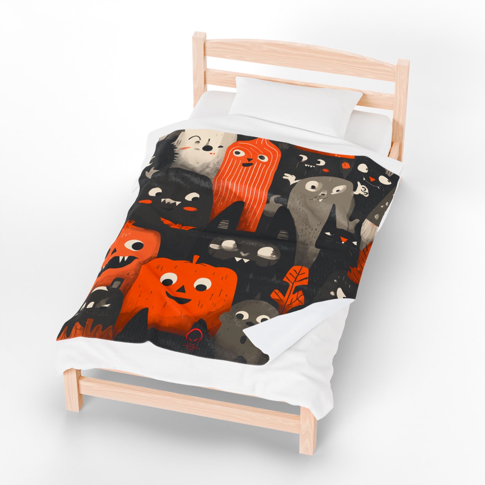 Maison Verne Halloween Ltd. Edition Velours-Kuscheldecke - 🎃👻 Wicked Elegance No. 86 👻🎃