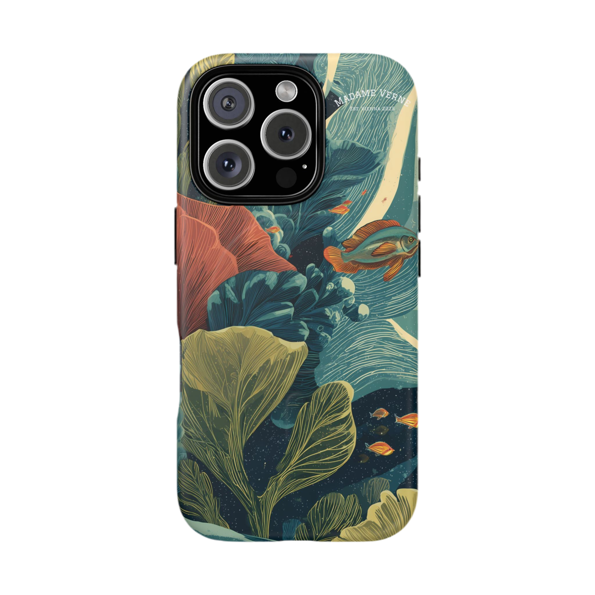 Maison Verne MagSafe iPhone-Schutzhülle "Celestial Reef" - Cosmic Botanicals No. 66