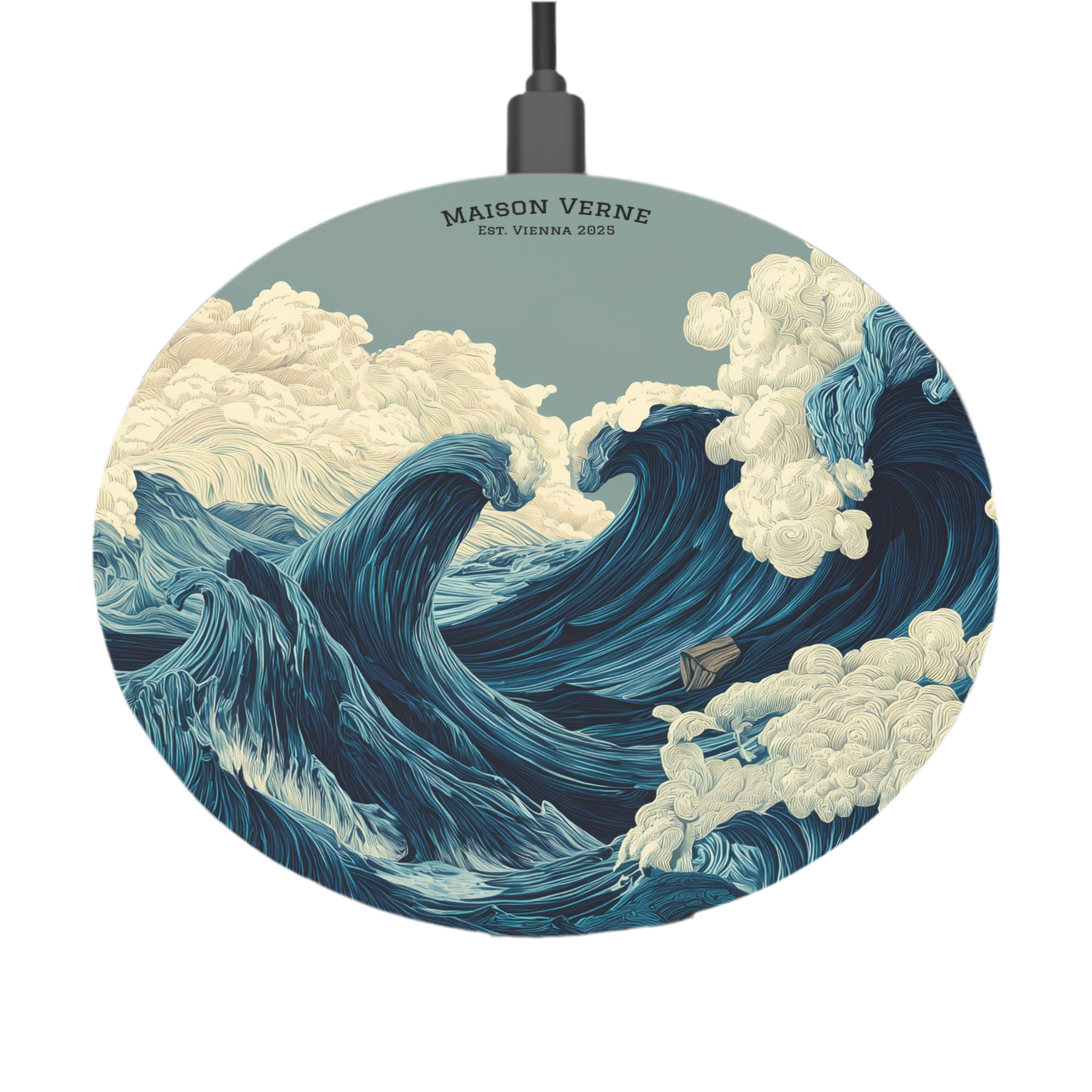 Maison Verne Wireless Charger "Tempest's Embrace" - Opal Depths No. 38