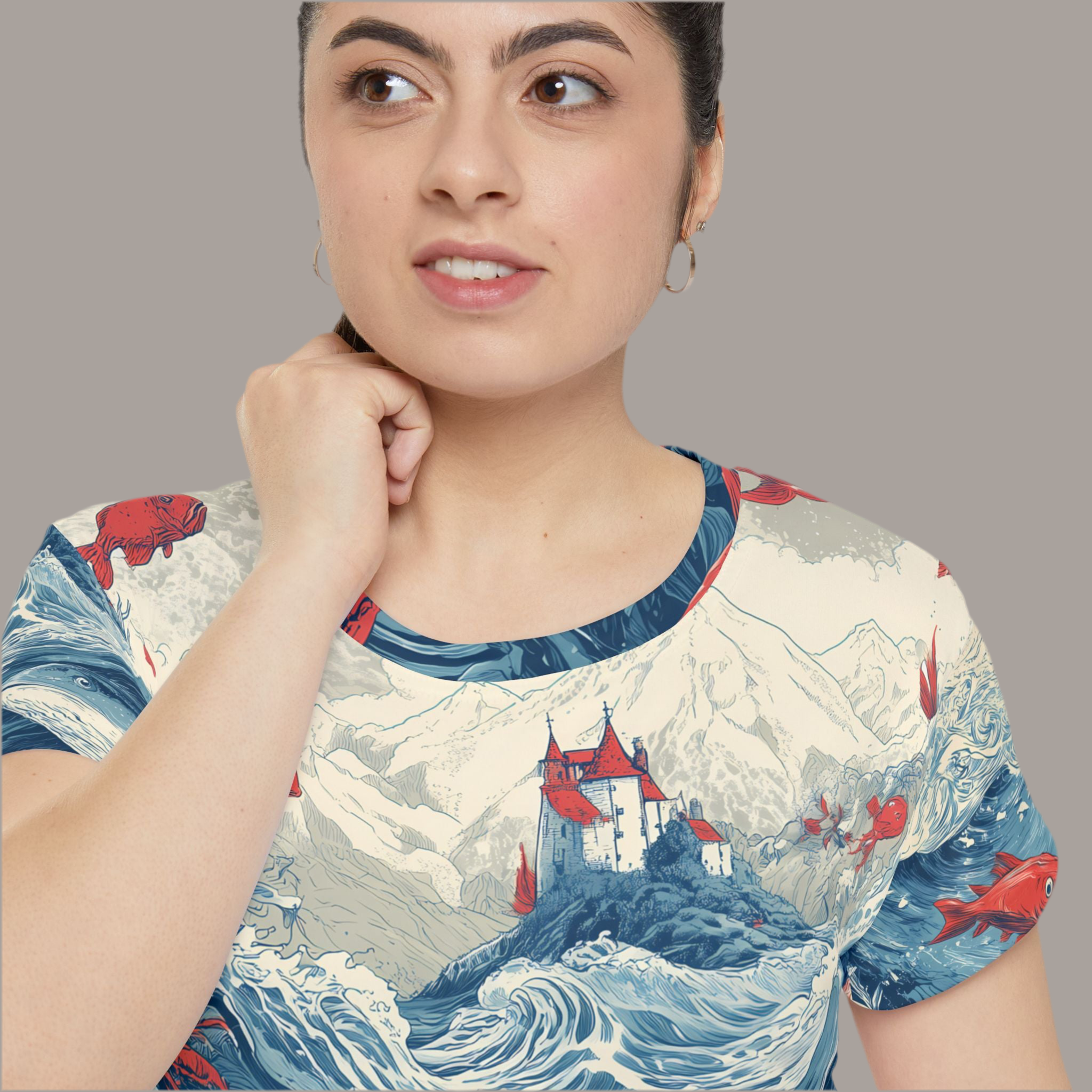 Women's Shirt "Kingdom beneath the Waves" - Opal Depths No. 26