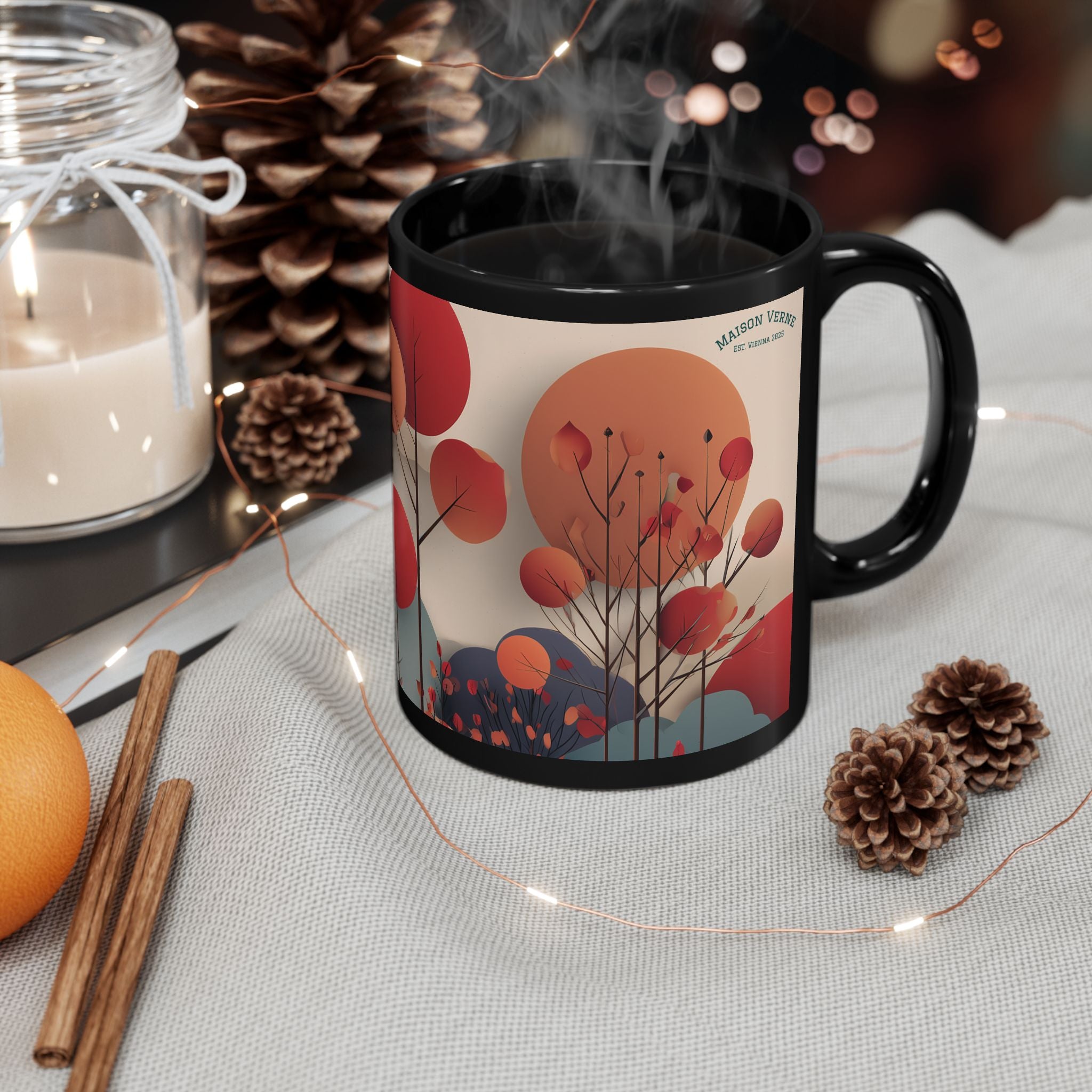 Coffee cup "Amber Horizon" - Golden Autumn No. 72