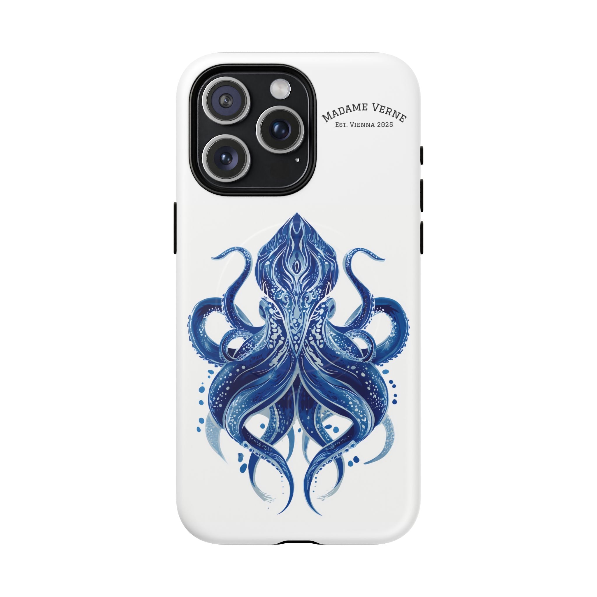 MagSafe iPhone Case "Deep Blue Bloom" - Opal Depths No. 32