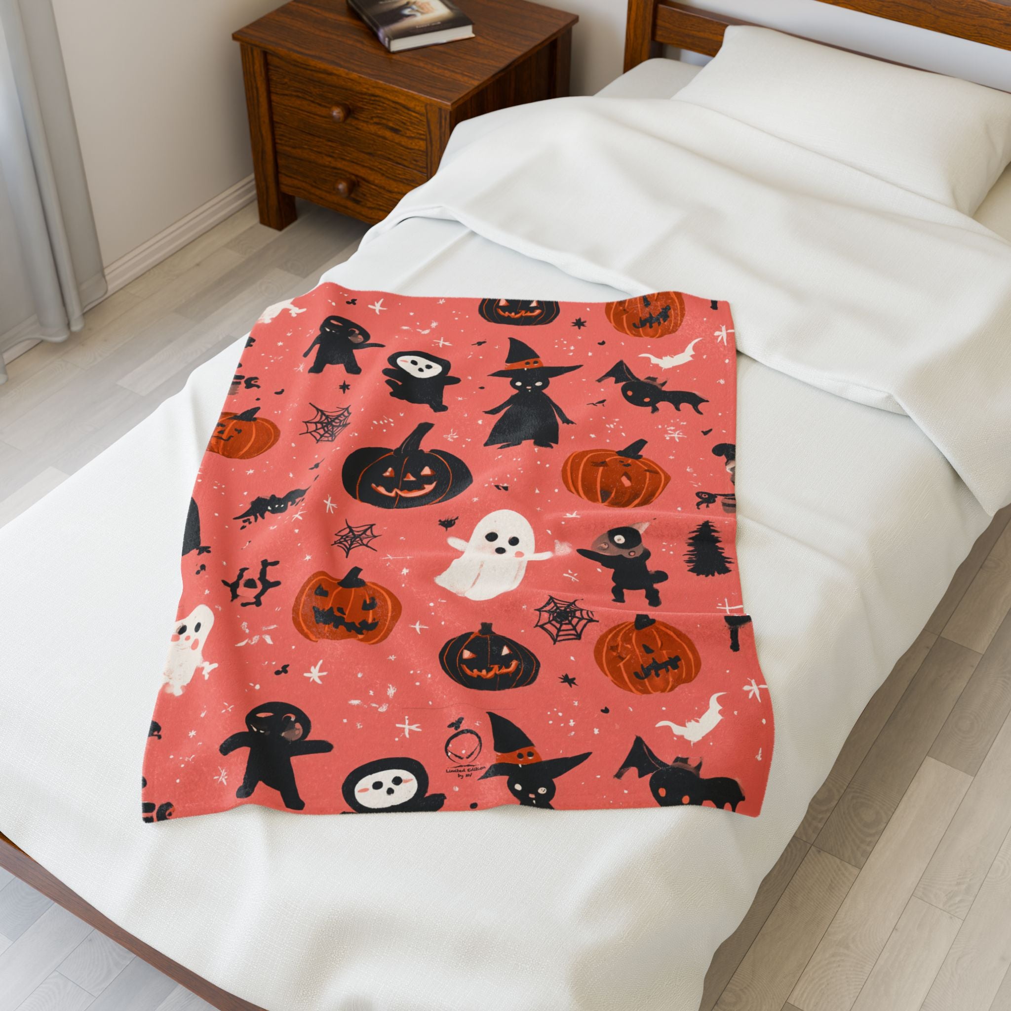 Maison Verne Halloween Ltd. Edition Velours-Kuscheldecke - 🎃👻 Wicked Elegance No. 84 👻🎃