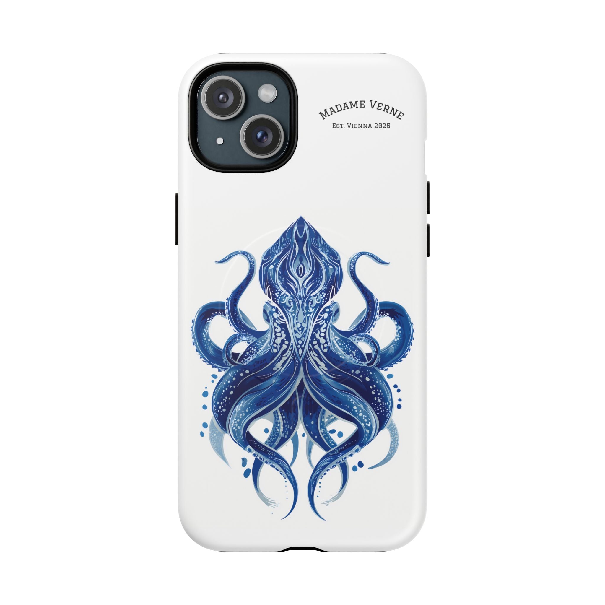 MagSafe iPhone Case "Deep Blue Bloom" - Opal Depths No. 32