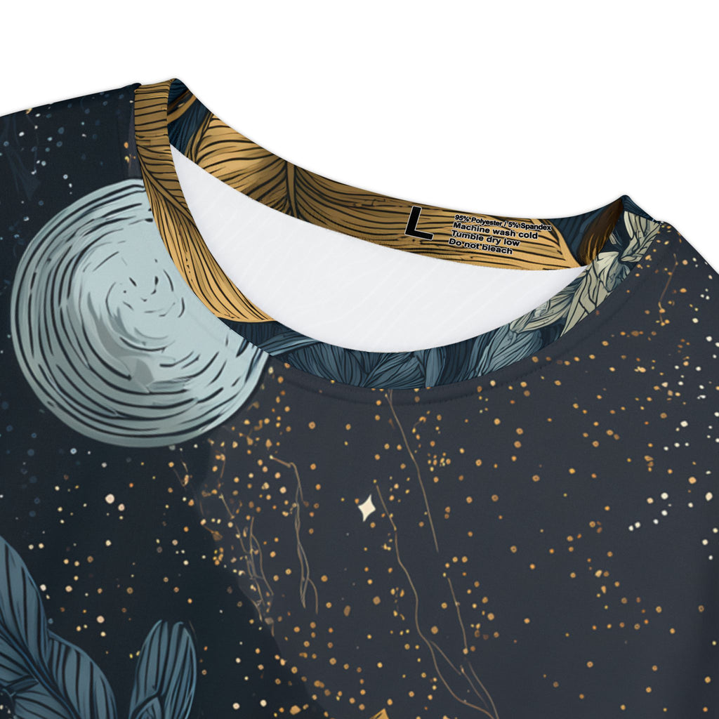 Maison Verne Damen Shirt "Golden Orbit" - Cosmic Botanicals No. 93