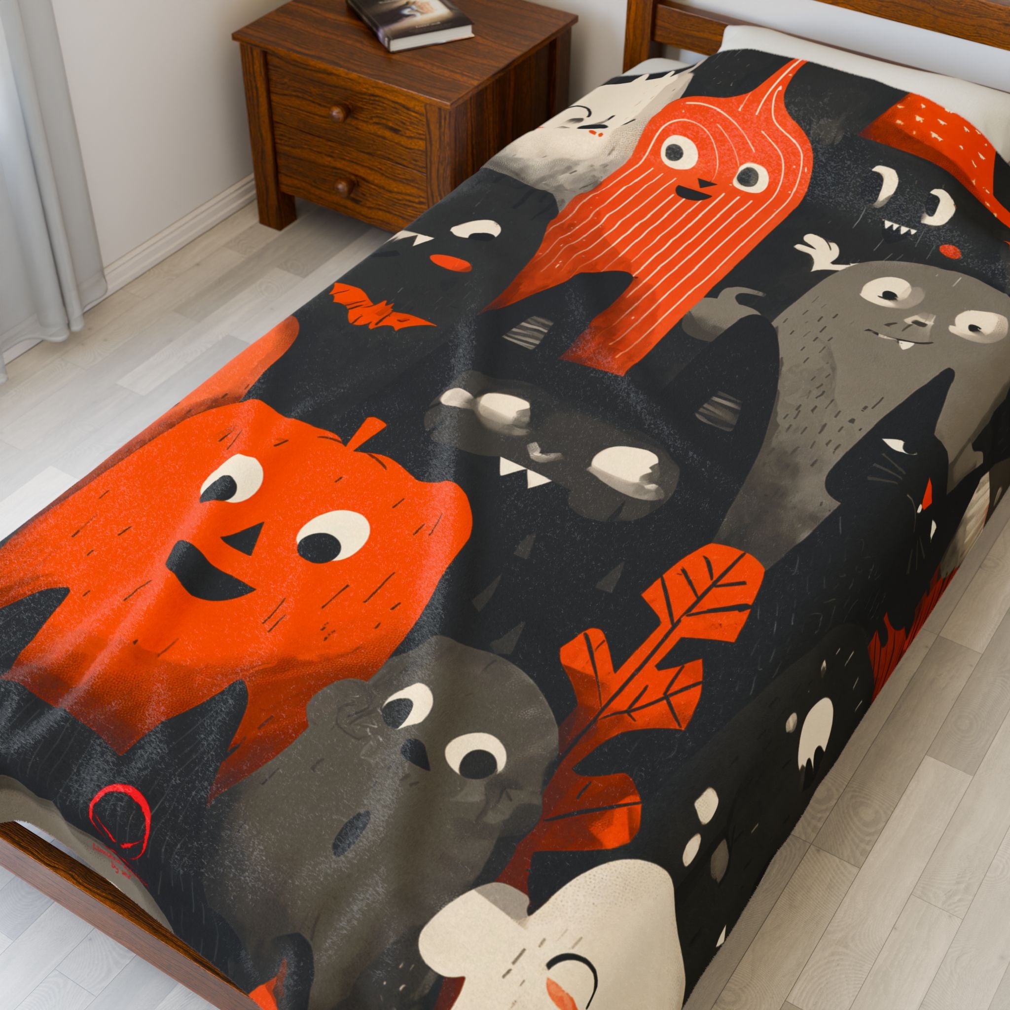 Maison Verne Halloween Ltd. Edition Velours-Kuscheldecke - 🎃👻 Wicked Elegance No. 86 👻🎃