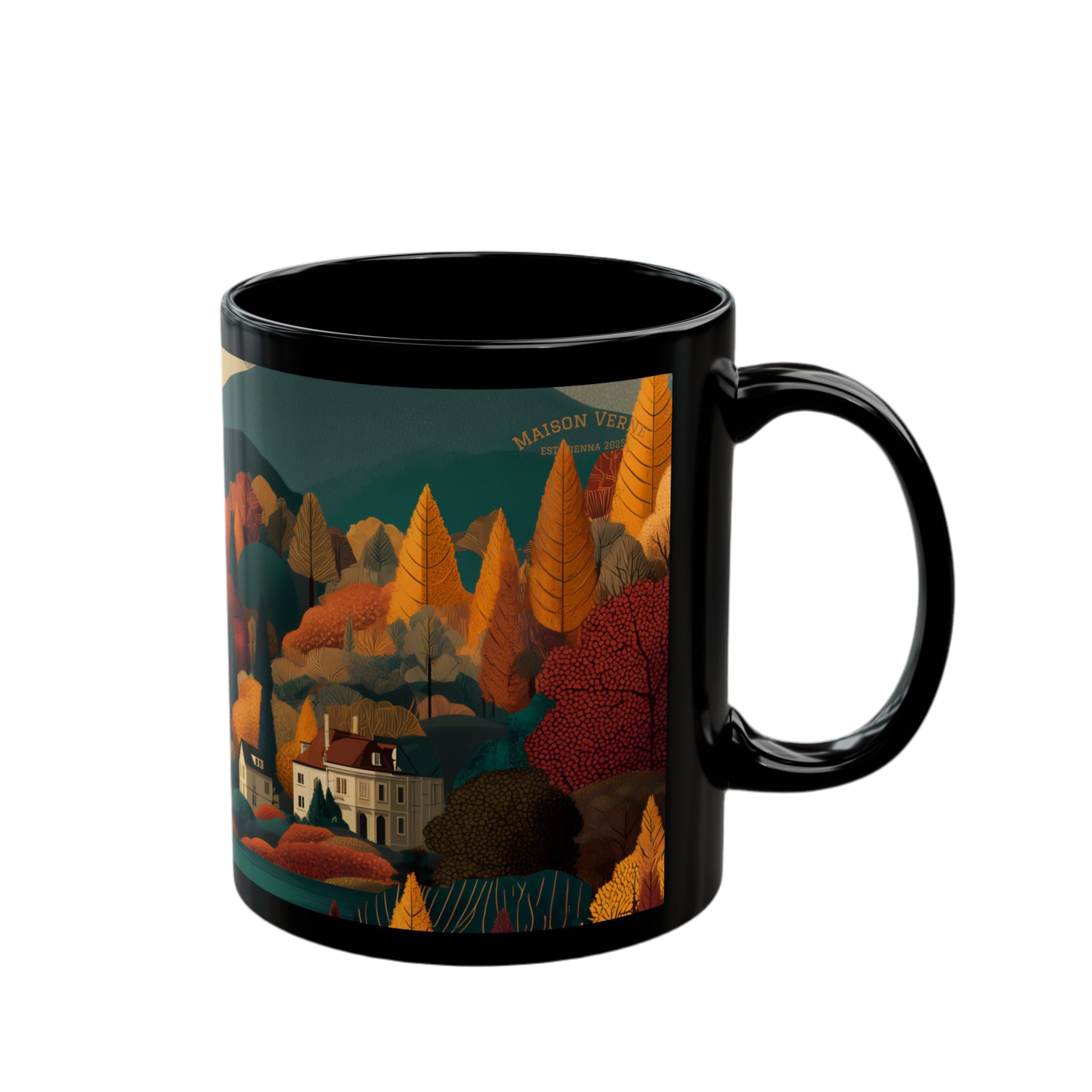 Coffee cup "Golden Retreat" - Golden Autumn No. 44