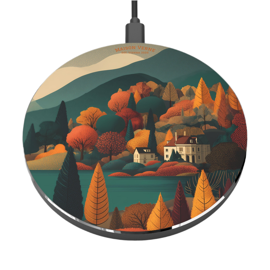 Maison Verne Wireless Charger "Golden Retreat" - Golden Autumn No. 44