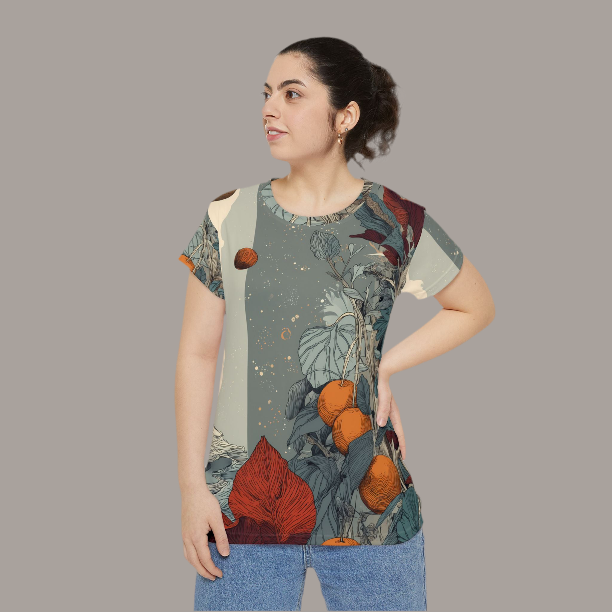 Maison Verne Damen Shirt "Stellar Harvest" - Cosmic Botanicals No. 51