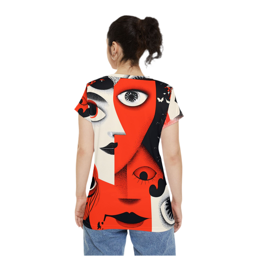 Maison Verne Halloween Ltd. Edition Damen Shirt "Haunted Gazes" - 🎃👻 Wicked Elegance No. 63 👻🎃