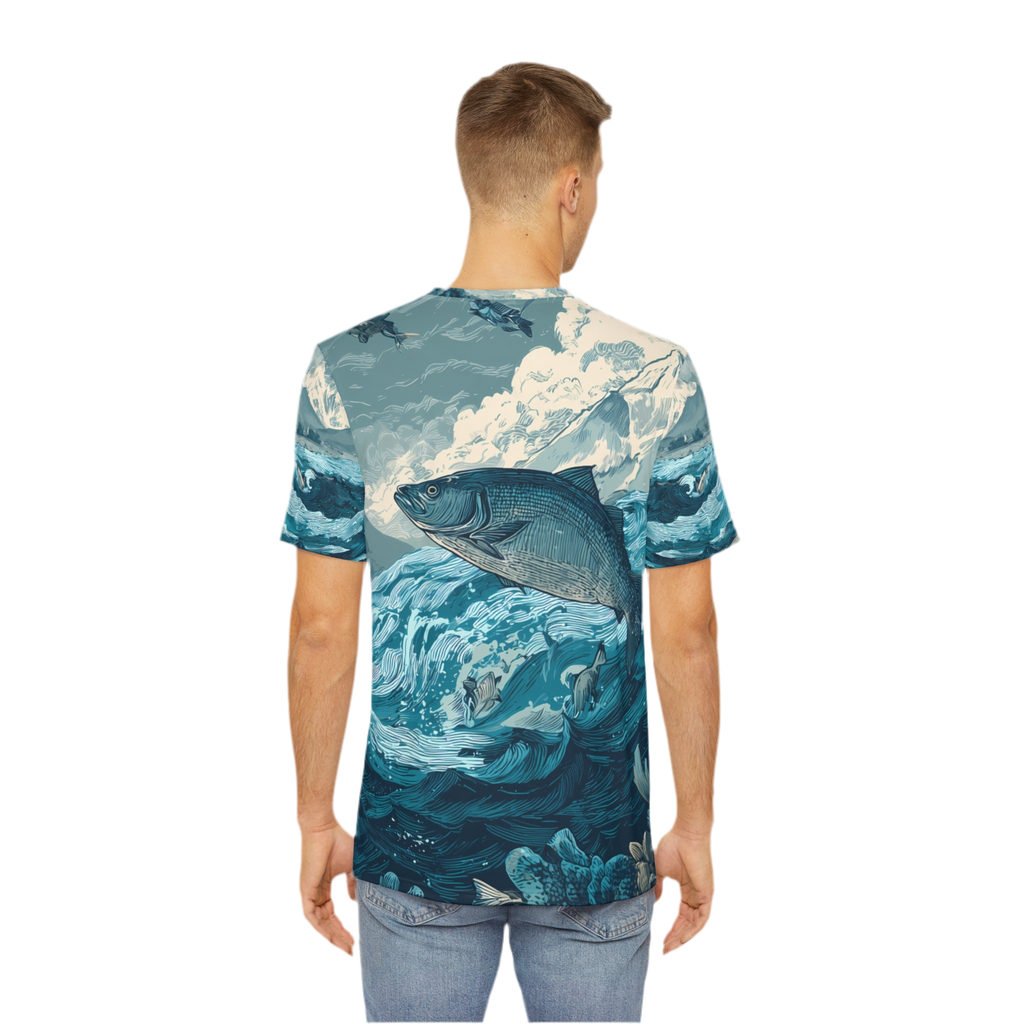 Men's Shirt "Tides of the Untamed North", Opal Depths No. 40