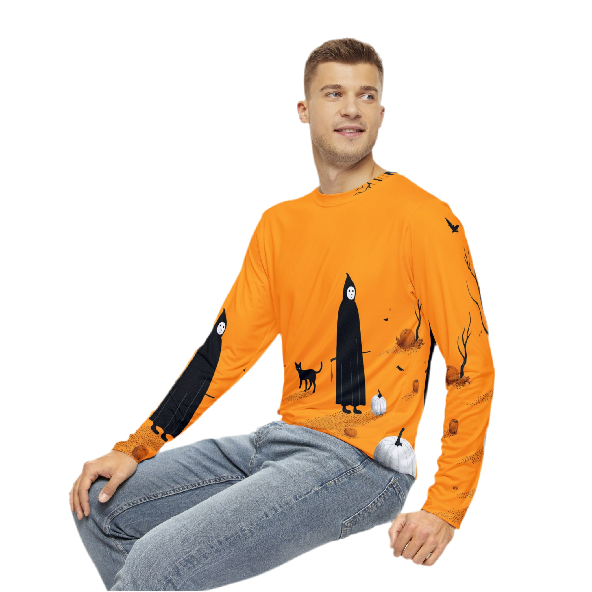 Maison Verne Halloween Ltd. Edition Plus Size Männer Long Sleeve Shirt - Wicked Elegance No. 11