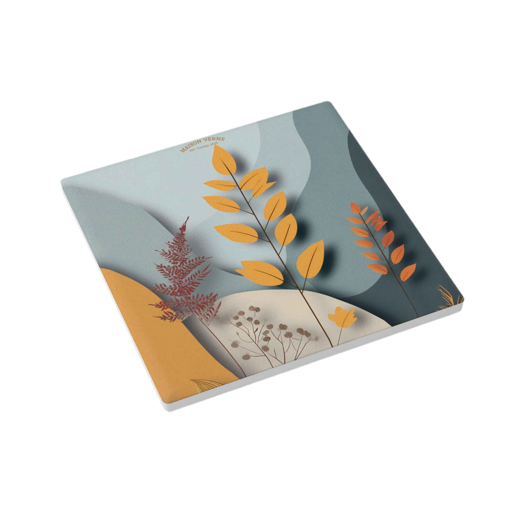 Maison Verne Keramik Untersetzer "Whispering Leaves" - Golden Autumn No. 16