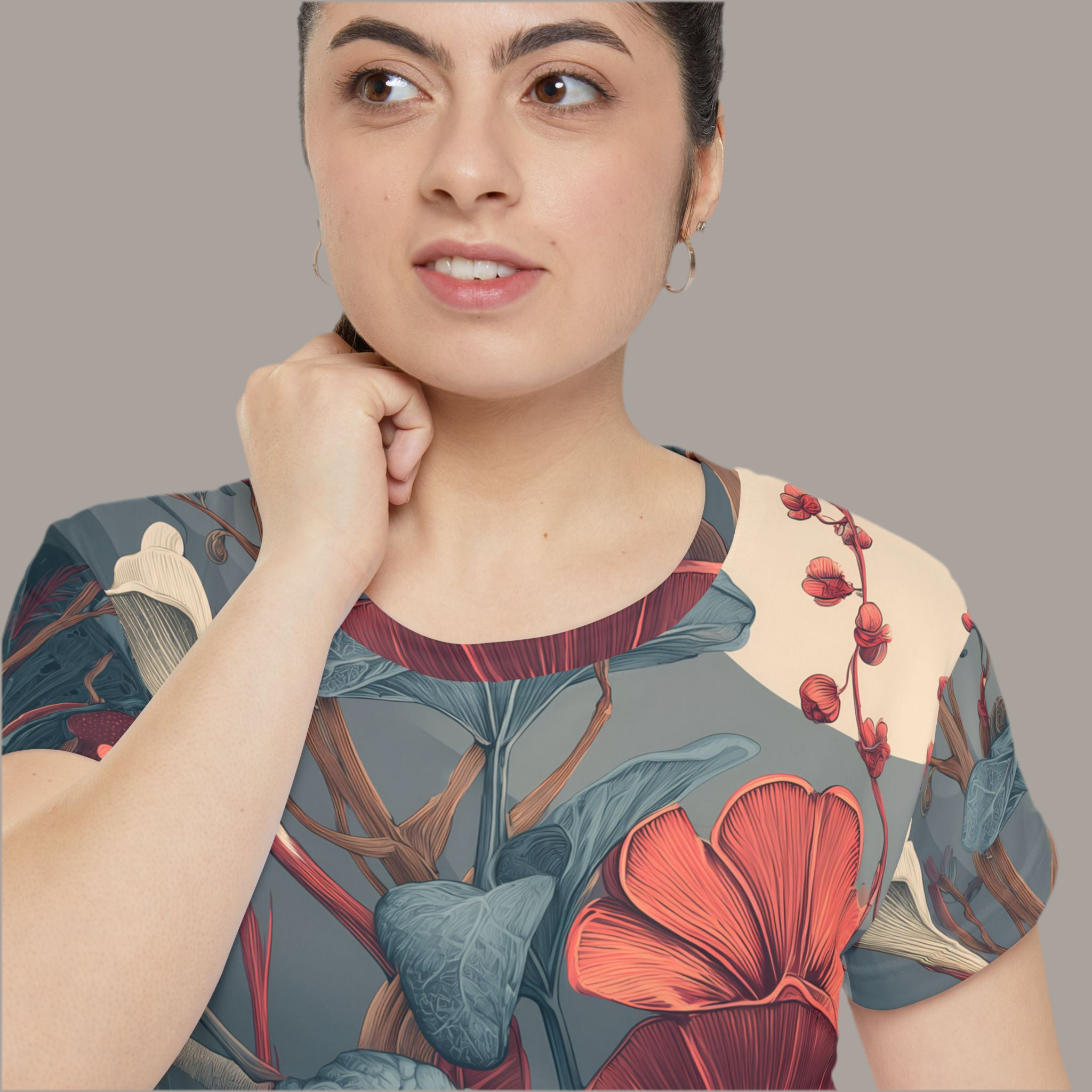 Maison Verne Damen Shirt "Lunar Bloom" - Cosmic Botanicals No. 56