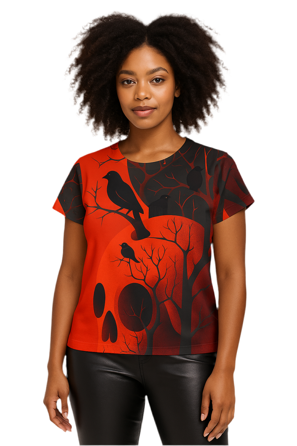 Maison Verne Halloween Ltd. Edition Damen Shirt "Ravens Reign" - 🎃👻 Wicked Elegance No. 61 👻🎃