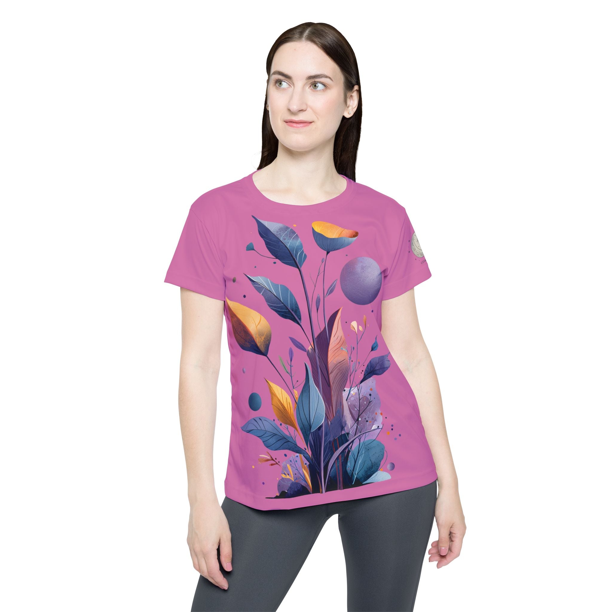 Damen T-shirt "Celestial Bloom" - Cosmic Botanicals No. 30 (rosa)