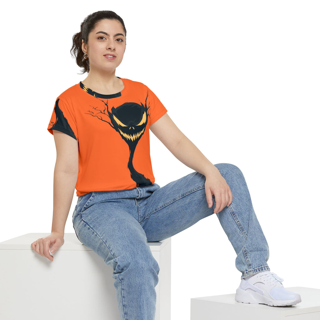 Maison Verne Halloween Ltd. Edition Plus Size Damen Shirt "The Grinning Tree" - 🎃👻 Wicked Elegance No. 26 👻🎃