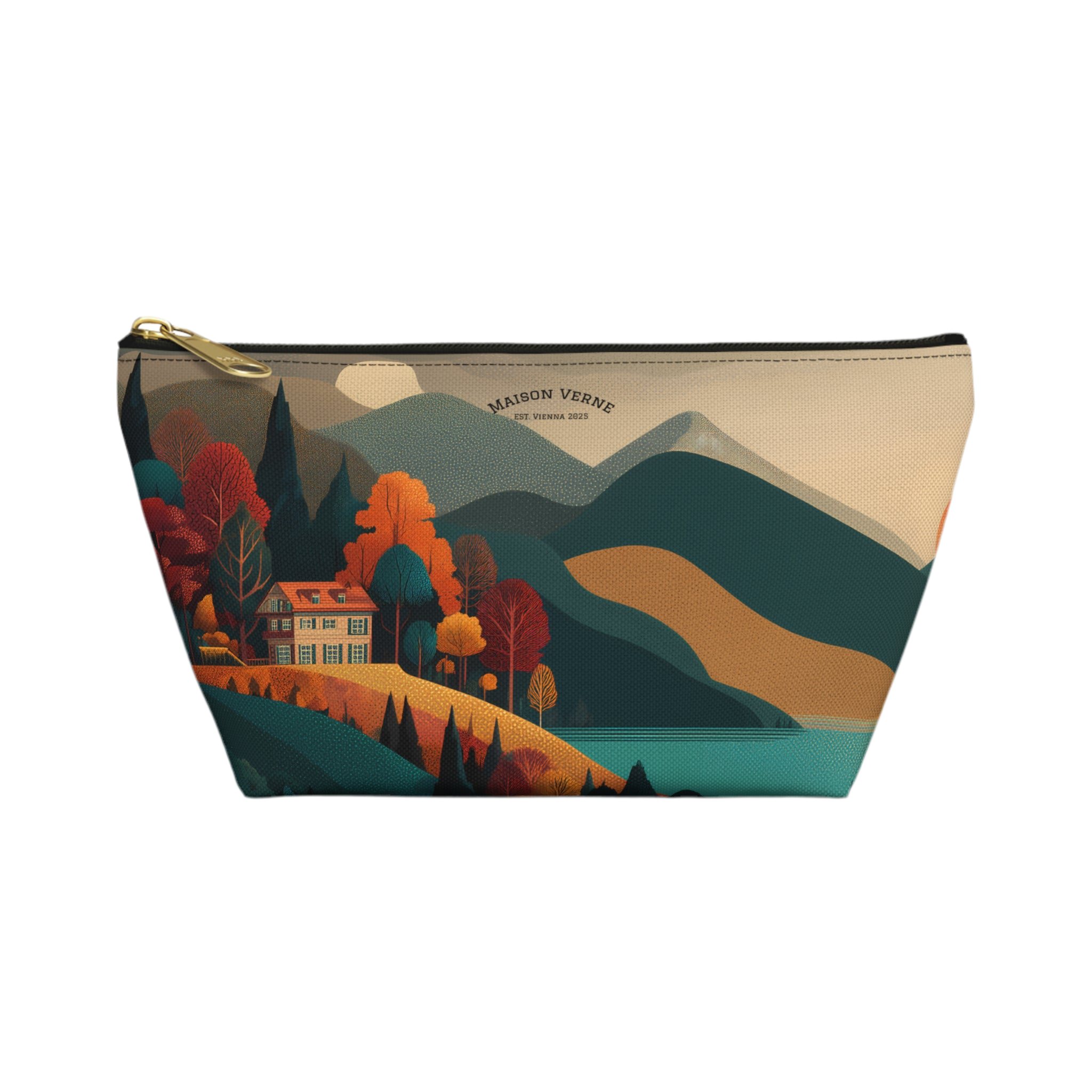 Maison Verne Kosmetiktasche "Twilight over Golden Hills" - Golden Autumn No. 20