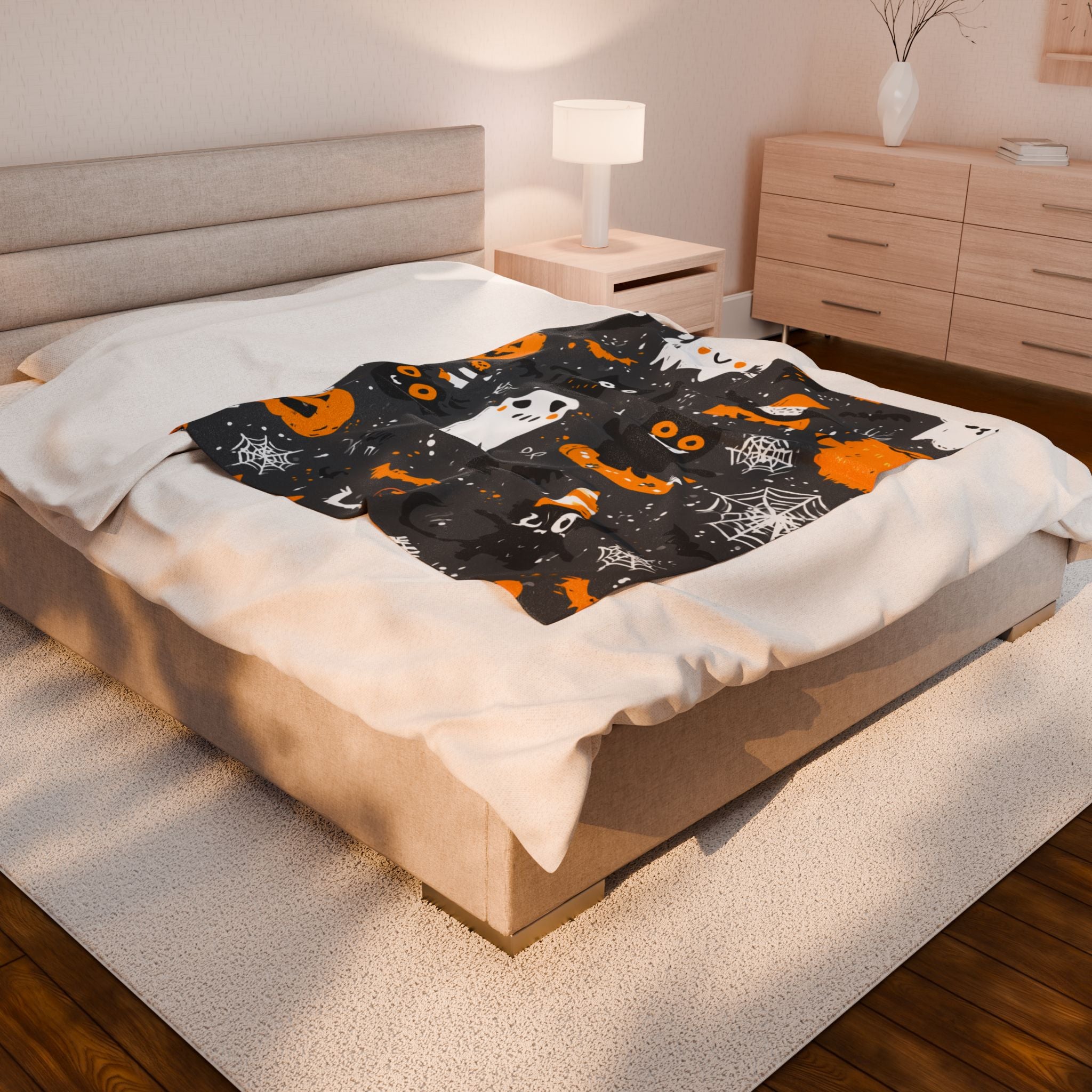 Maison Verne Halloween Ltd. Edition Velours-Kuscheldecke - 🎃👻 Wicked Elegance No. 85 👻🎃