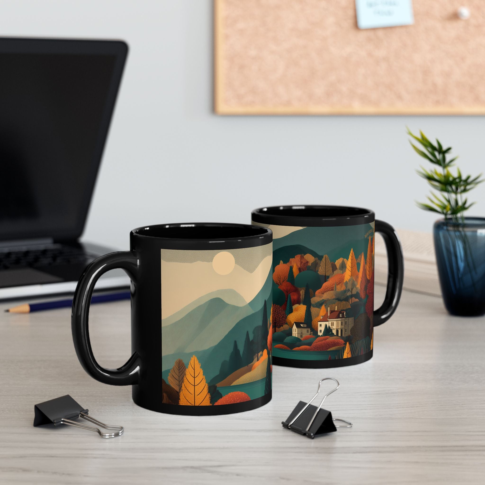 Coffee cup "Golden Retreat" - Golden Autumn No. 44