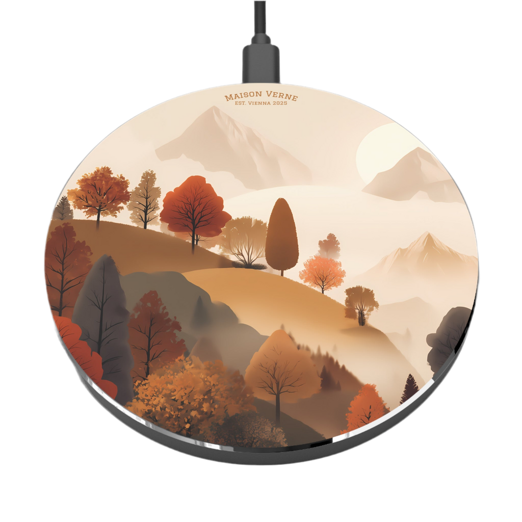 Maison Verne Wireless Charger "Whispers of Autumn Light" - Golden Autumn No. 13