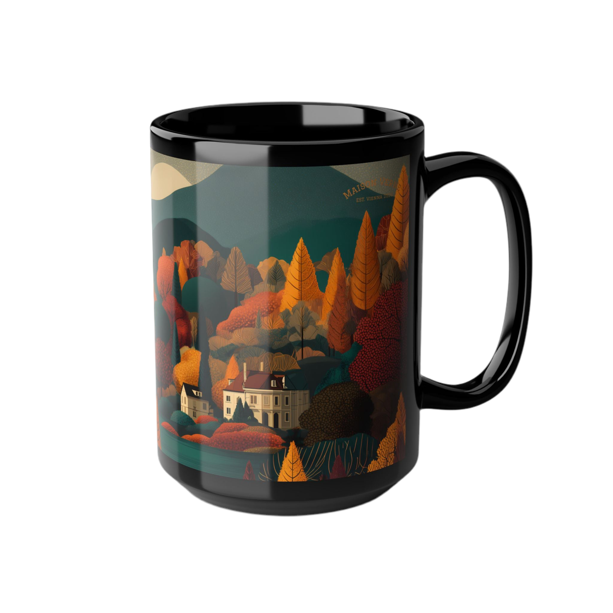 Coffee cup "Golden Retreat" - Golden Autumn No. 44