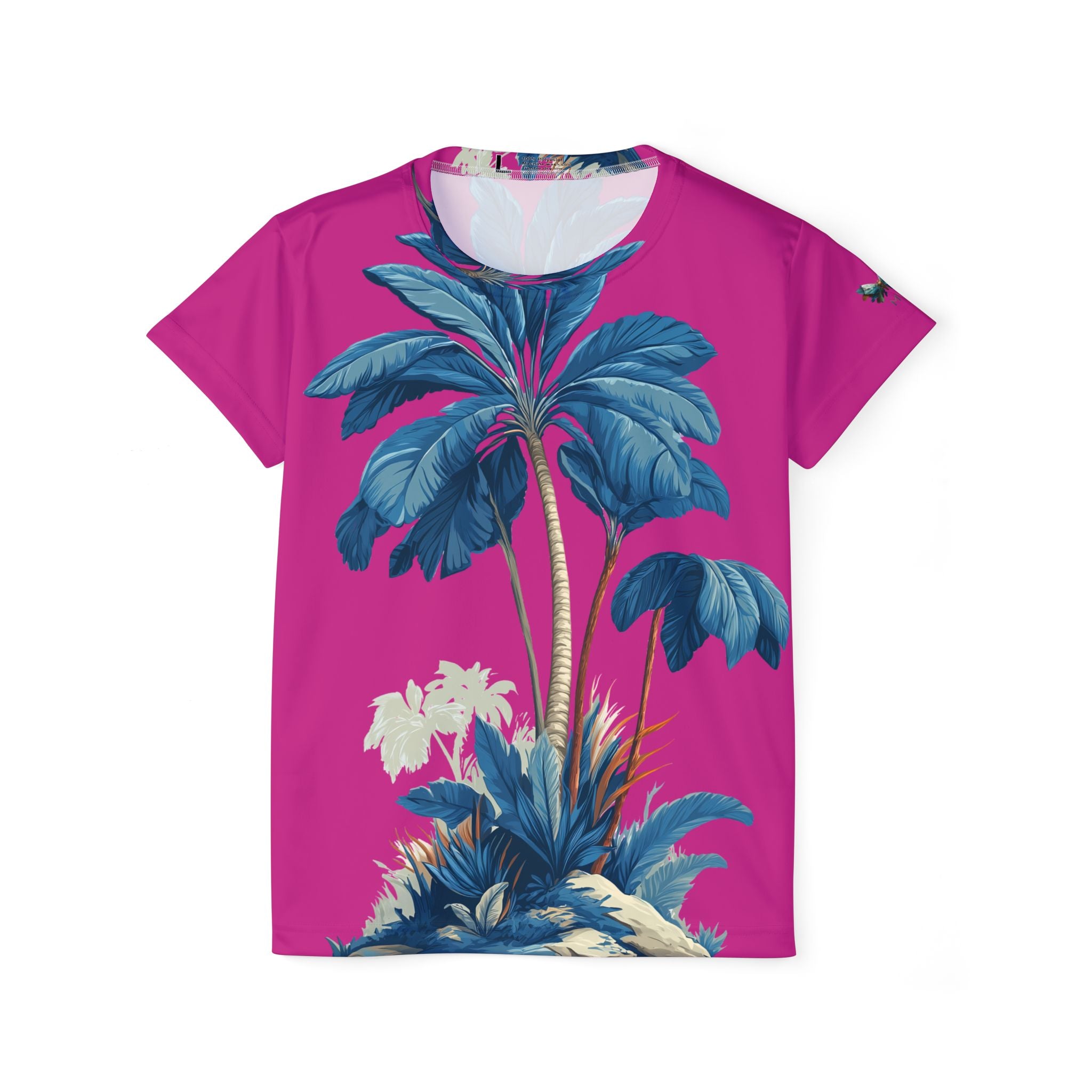 Women's T-shirt "Blue Tropic" - Wilderness Whisper No. 02 (pink)