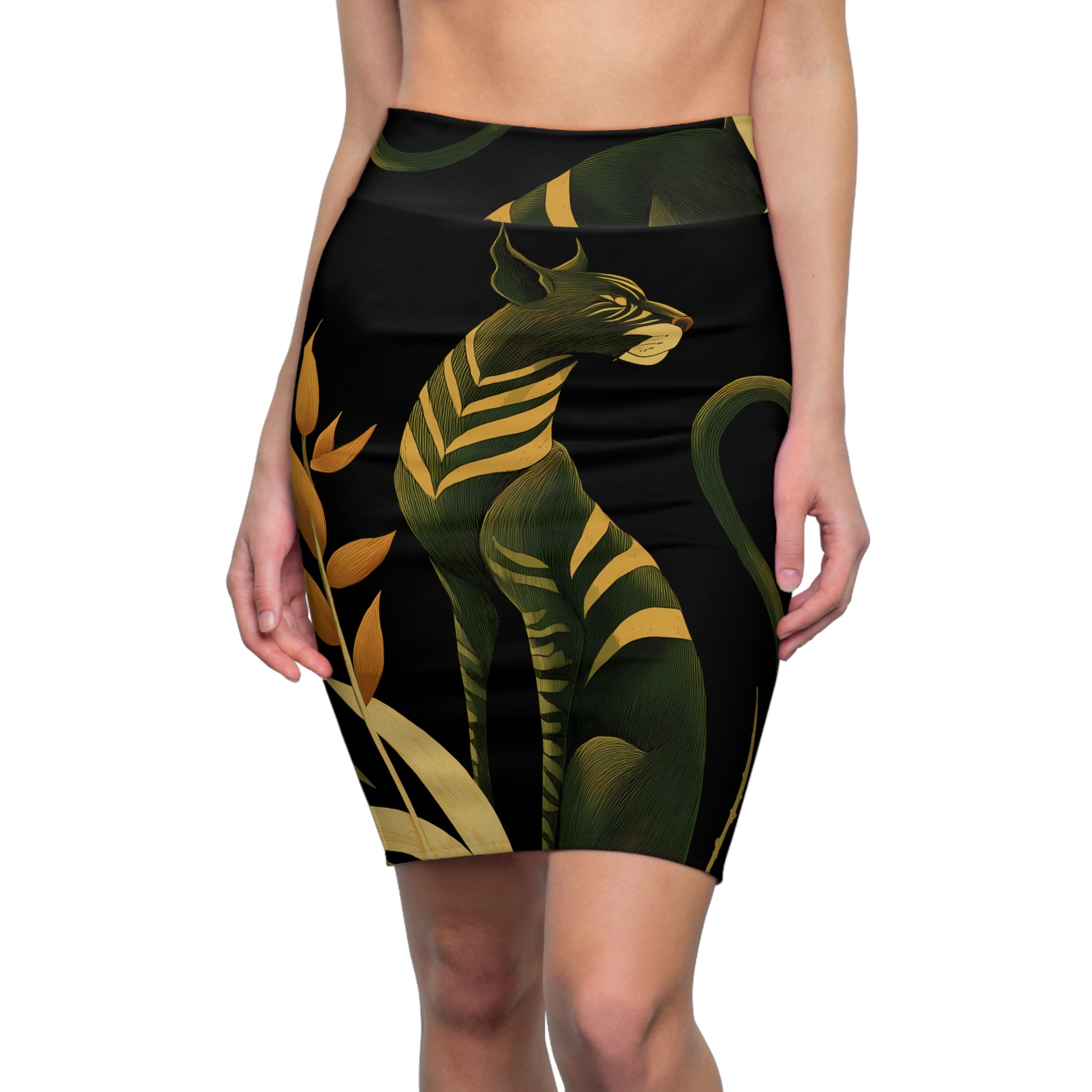 Plus Size Bleistiftrock "Ember in the Leaves" - Wilderness Whisper No. 50