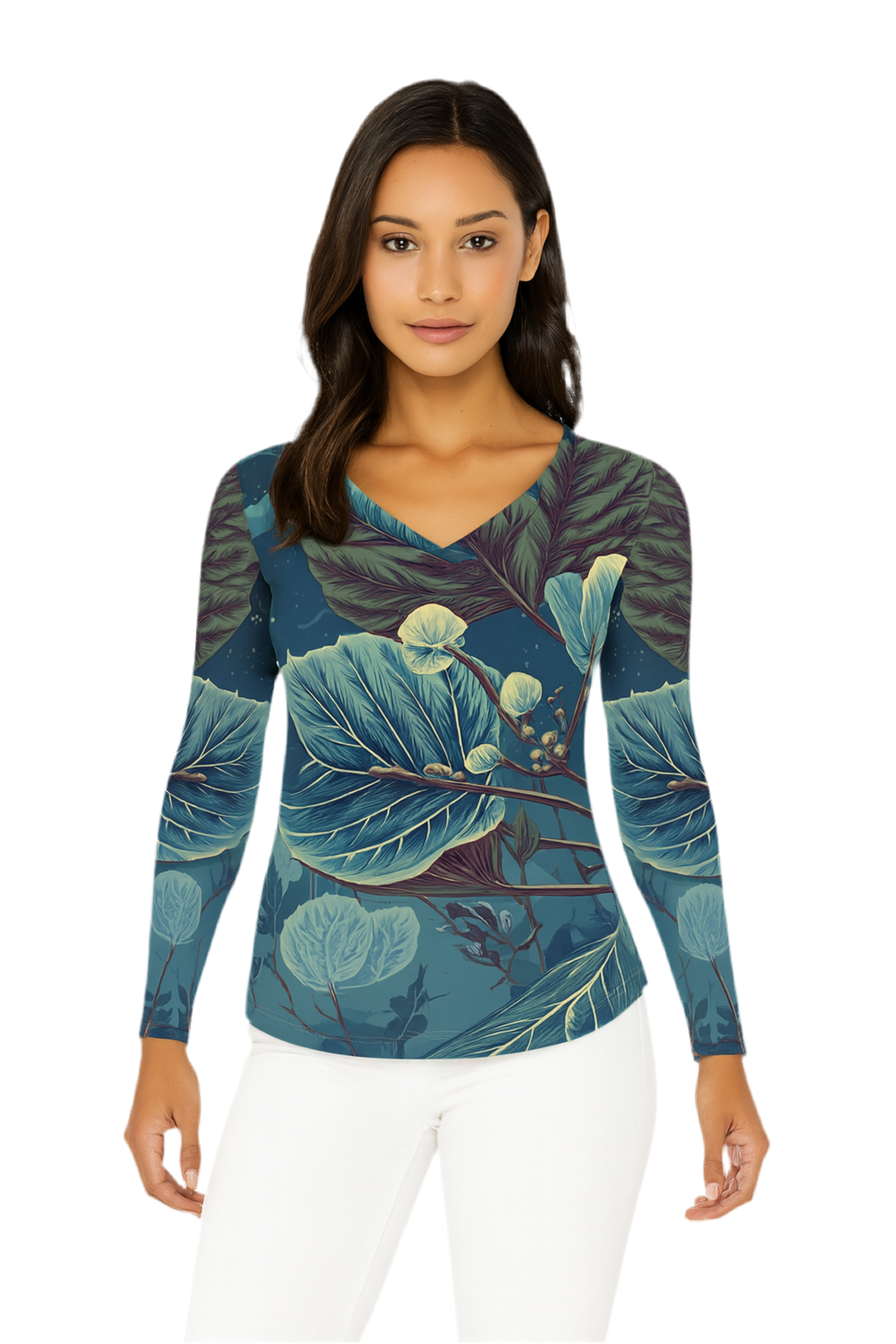 MV Couture Signature Ladies' Long Sleeve "Galactic Veins" - Cosmic Botanicals No. 89