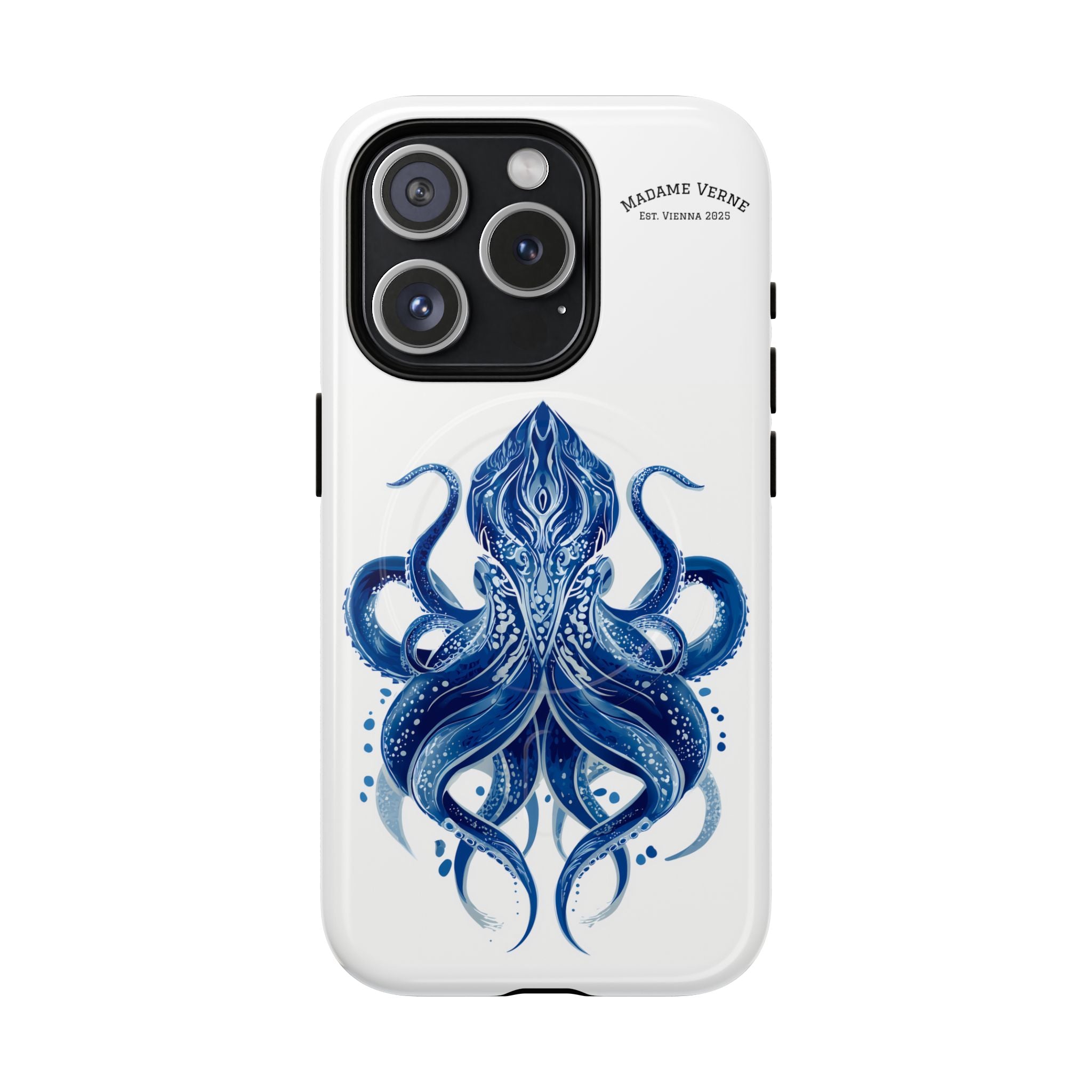 MagSafe iPhone Case "Deep Blue Bloom" - Opal Depths No. 32