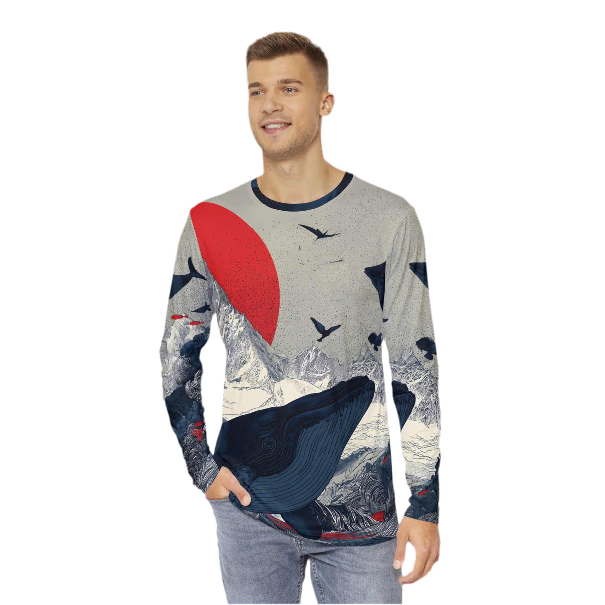 Maison Verne Männer Long Sleeve Shirt - Opal Depths No. 36