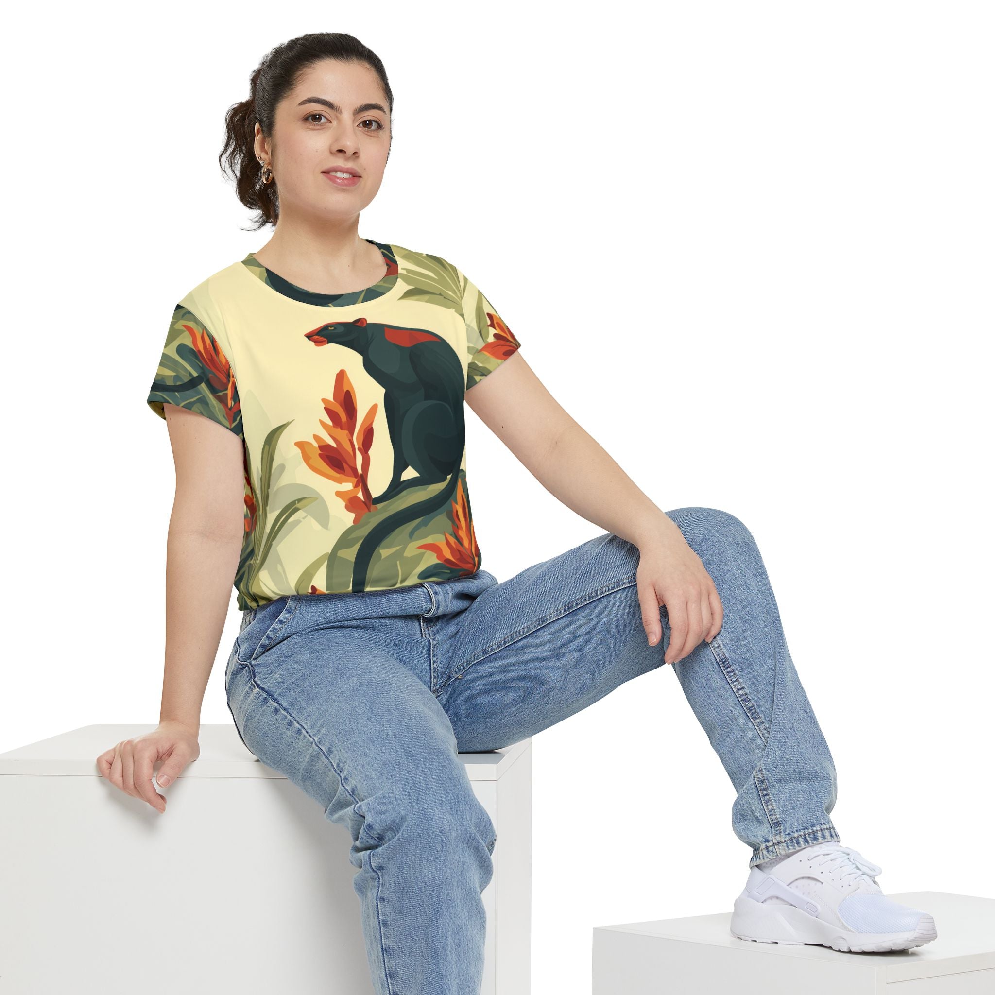 Women's Shirt "Ember in the Leaves" - Wilderness Whisper No. 55