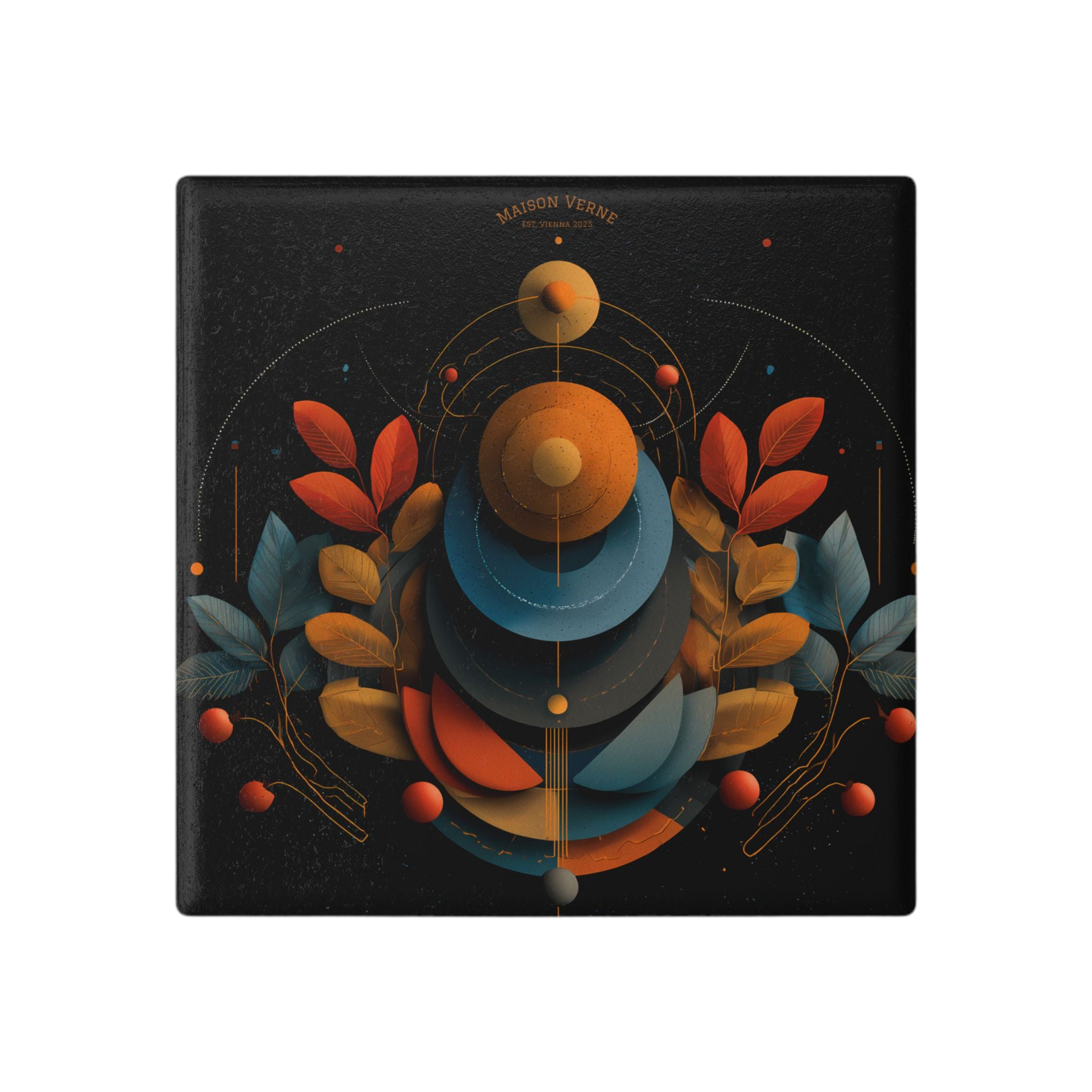 Maison Verne Keramik Untersetzer "Cosmic Harvest" - Golden Autumn No. 31