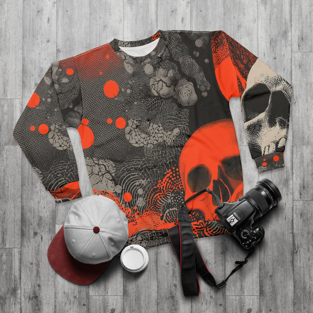 Maison Verne Halloween Ltd. Edition Sweatshirt "Crimson Eclipse" - 🎃👻 Wicked Elegance No. 54 👻🎃