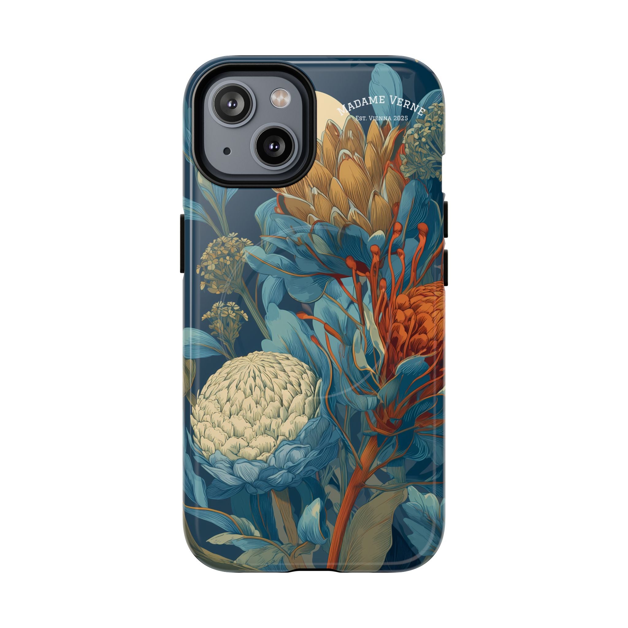 MagSafe iPhone-Schutzhülle "Protea Reverie" - Cosmic Botanicals No. 62