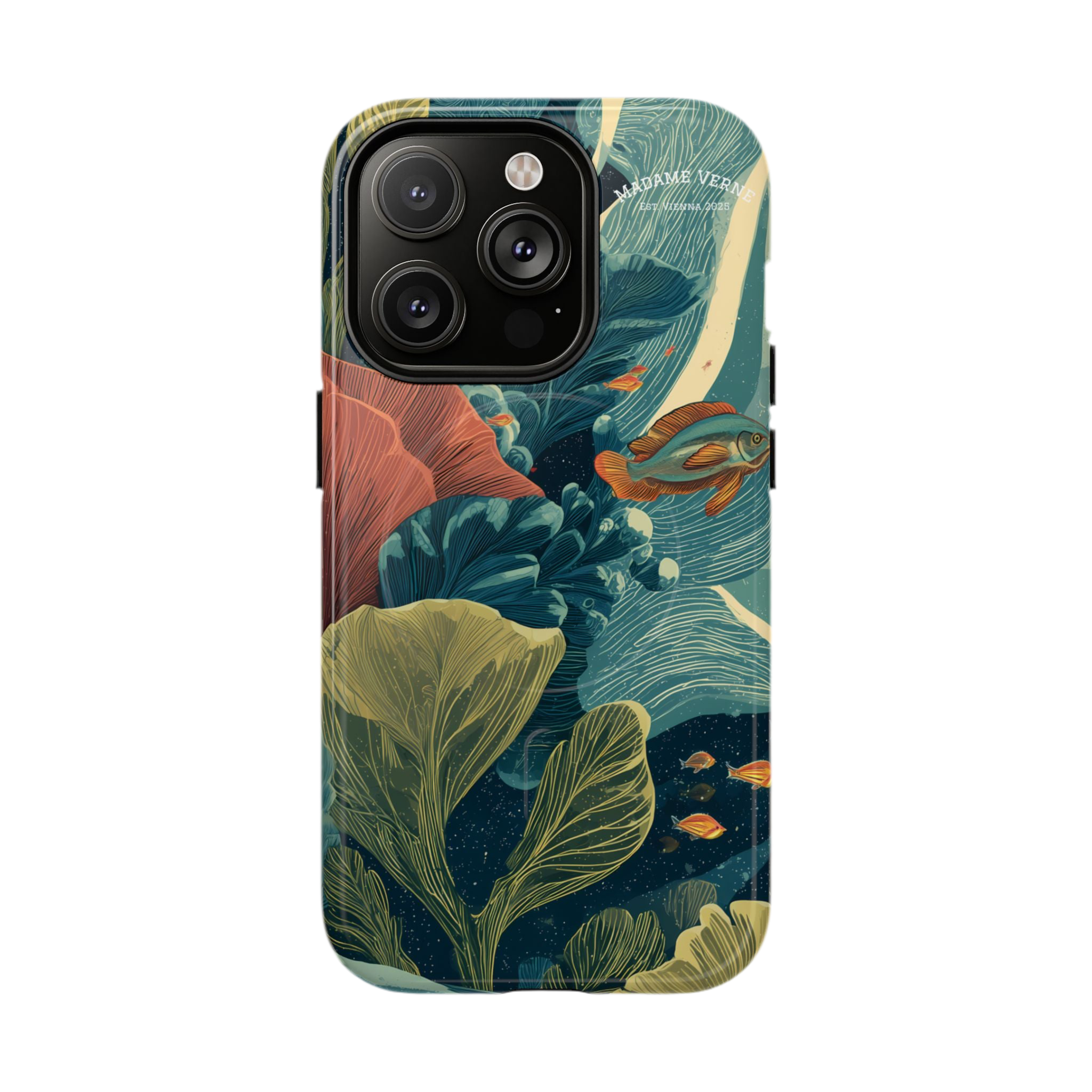 Maison Verne MagSafe iPhone-Schutzhülle "Celestial Reef" - Cosmic Botanicals No. 66
