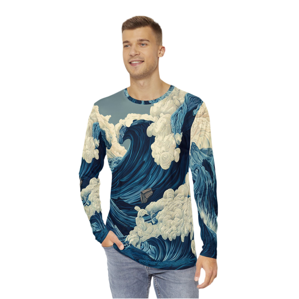 Maison Verne Männer Long Sleeve Shirt - Opal Depths No. 38