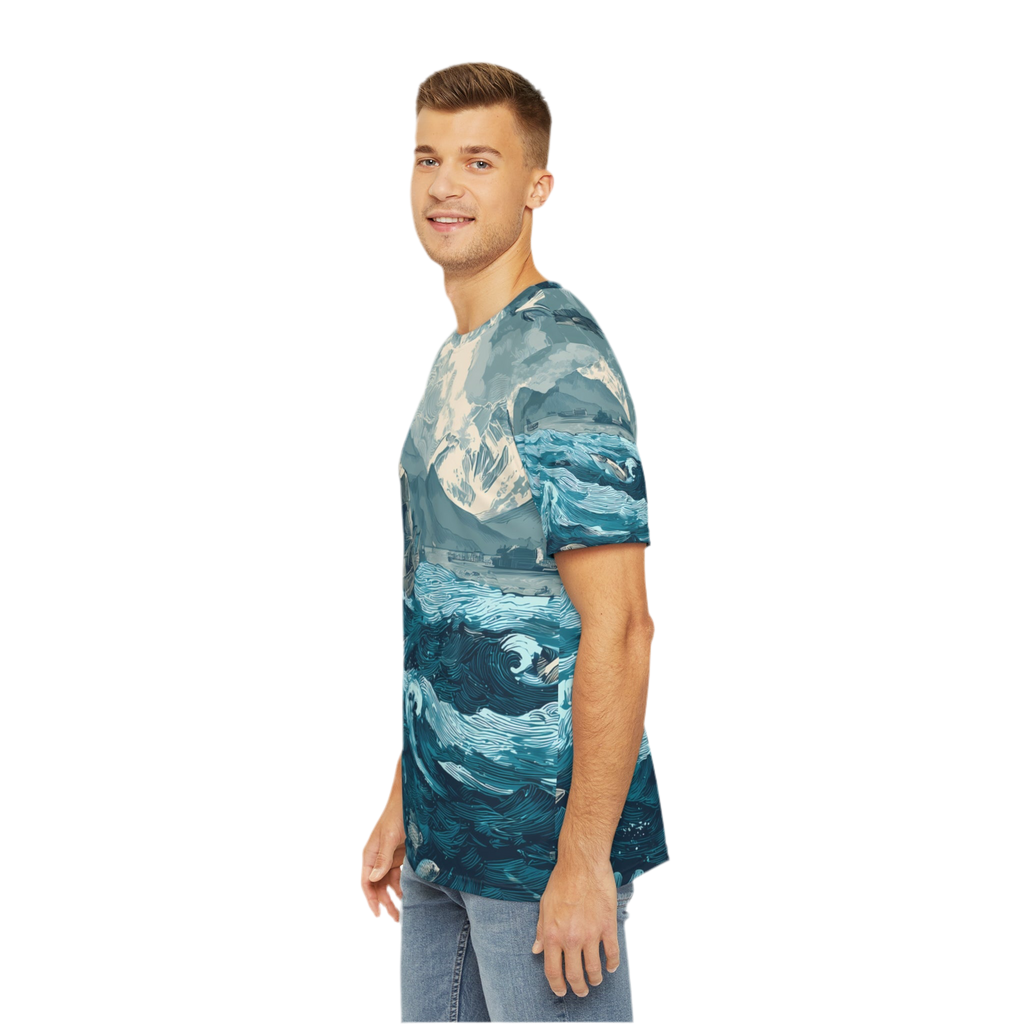 Men's Shirt "Tides of the Untamed North", Opal Depths No. 40