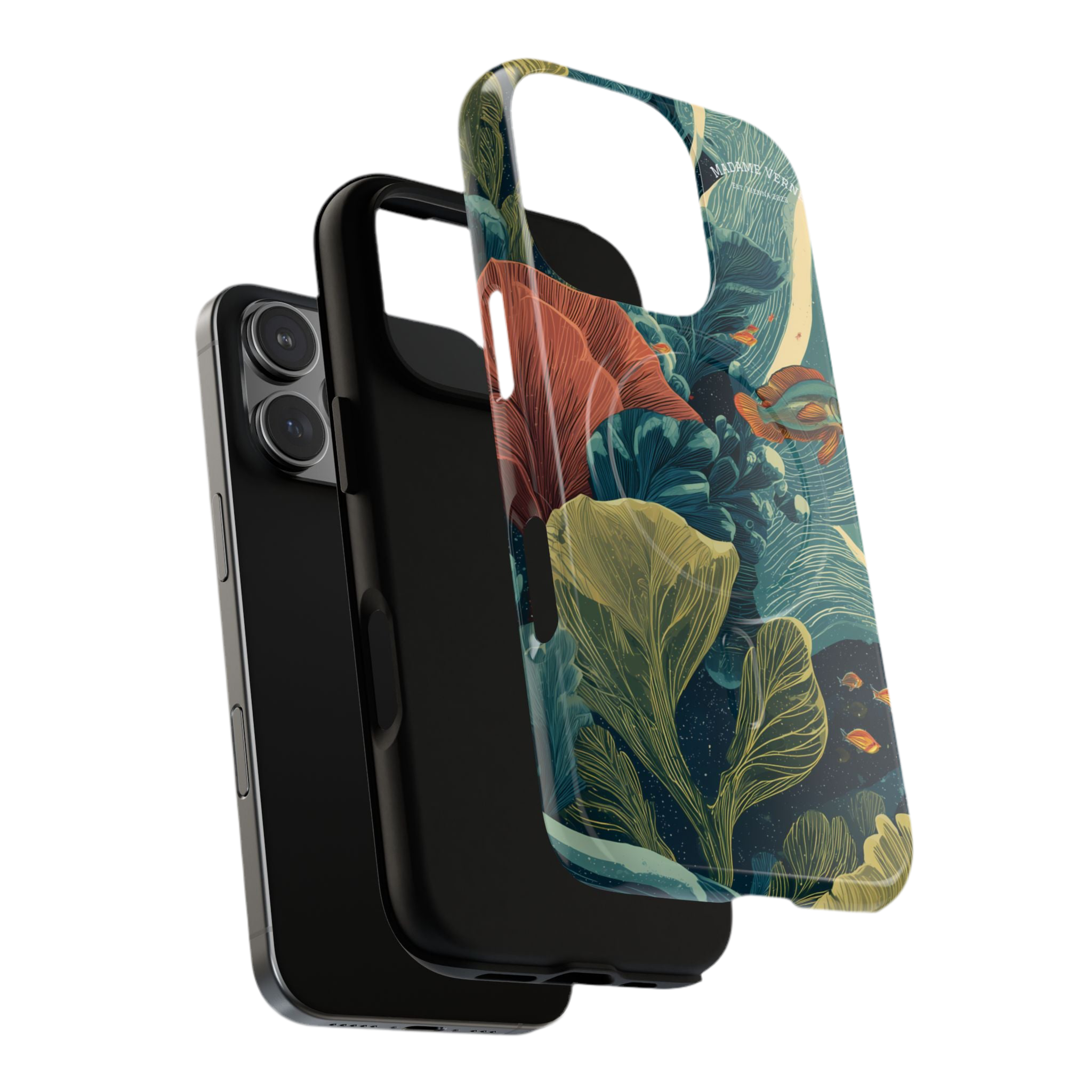 Maison Verne MagSafe iPhone-Schutzhülle "Celestial Reef" - Cosmic Botanicals No. 66